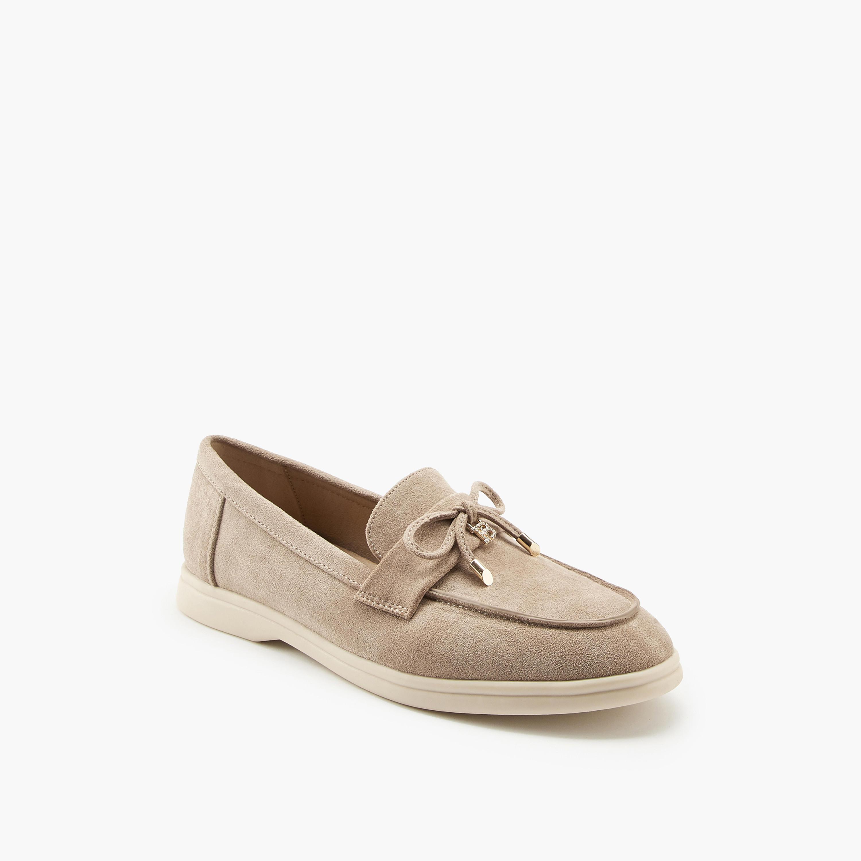 Flora Bella Solid Bow Accent Slip-On Loafers-women-shoes-loafersandmoccasins-image-2