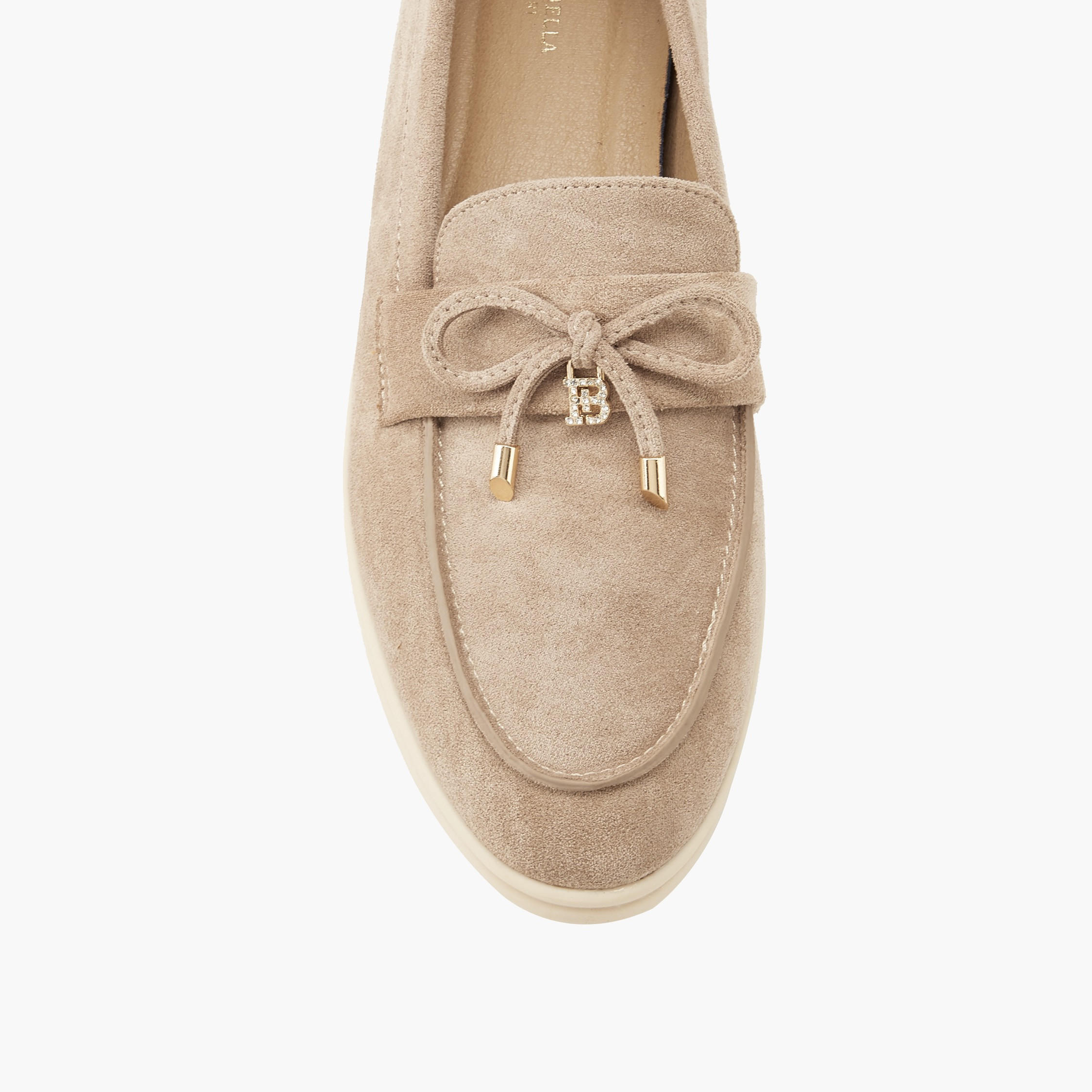 حذاء سهل الارتداء سادة بزينة فيونكة من فلورا بيلا-women-shoes-loafersandmoccasins-image-4
