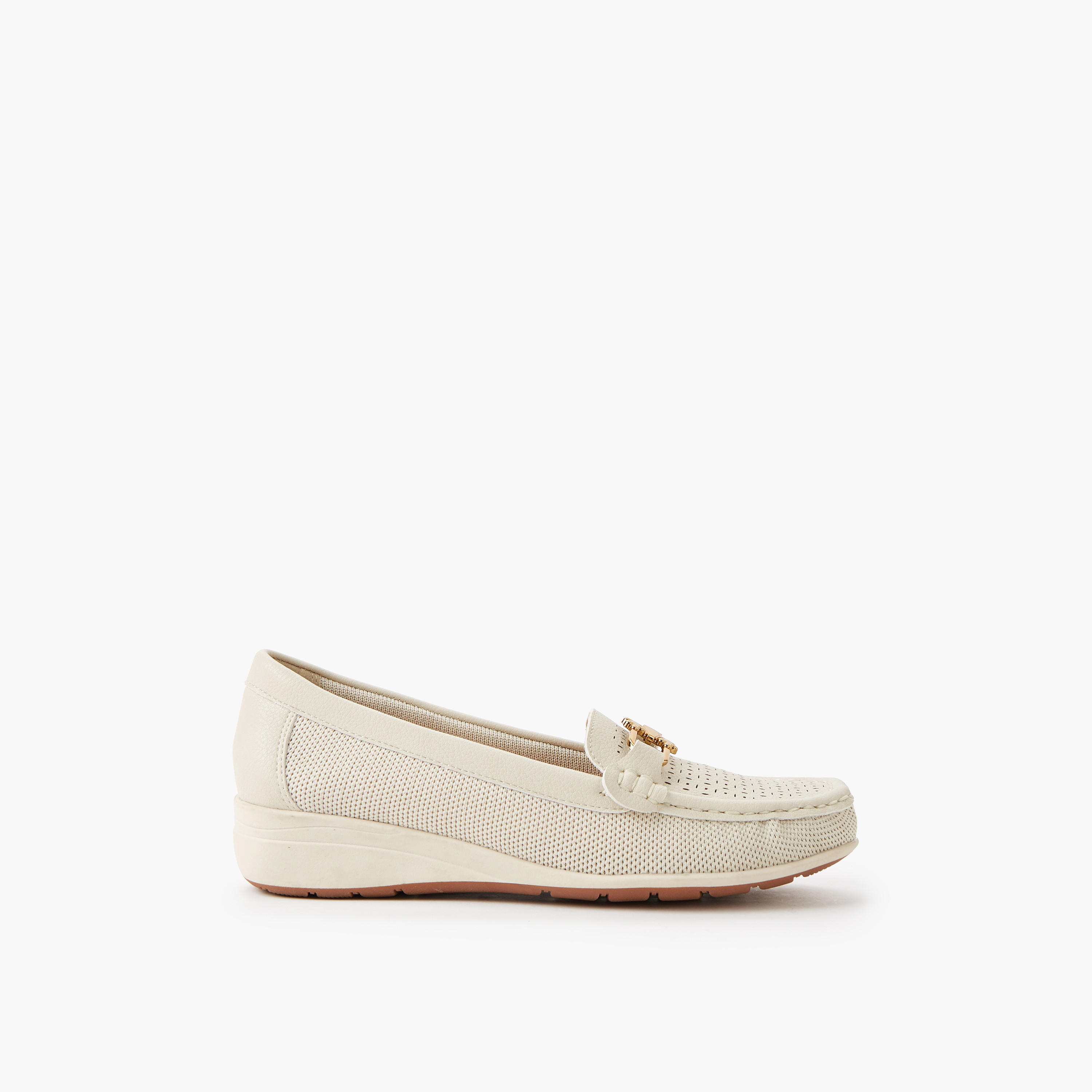 Le Confort Women Perforated Detail Loafers-women-shoes-heels-image-4