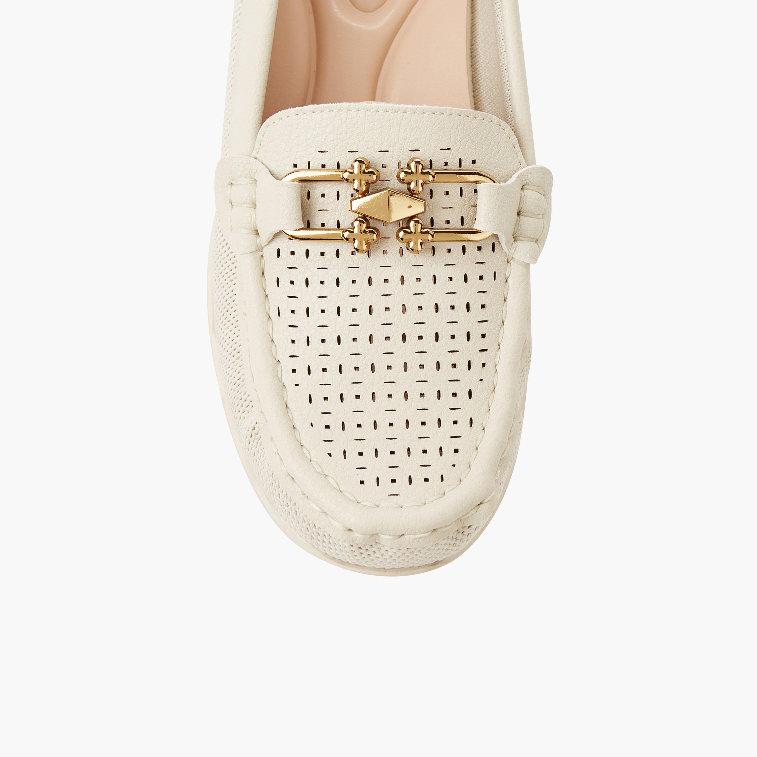 Le Confort Women Perforated Detail Loafers-women-shoes-heels-image-5