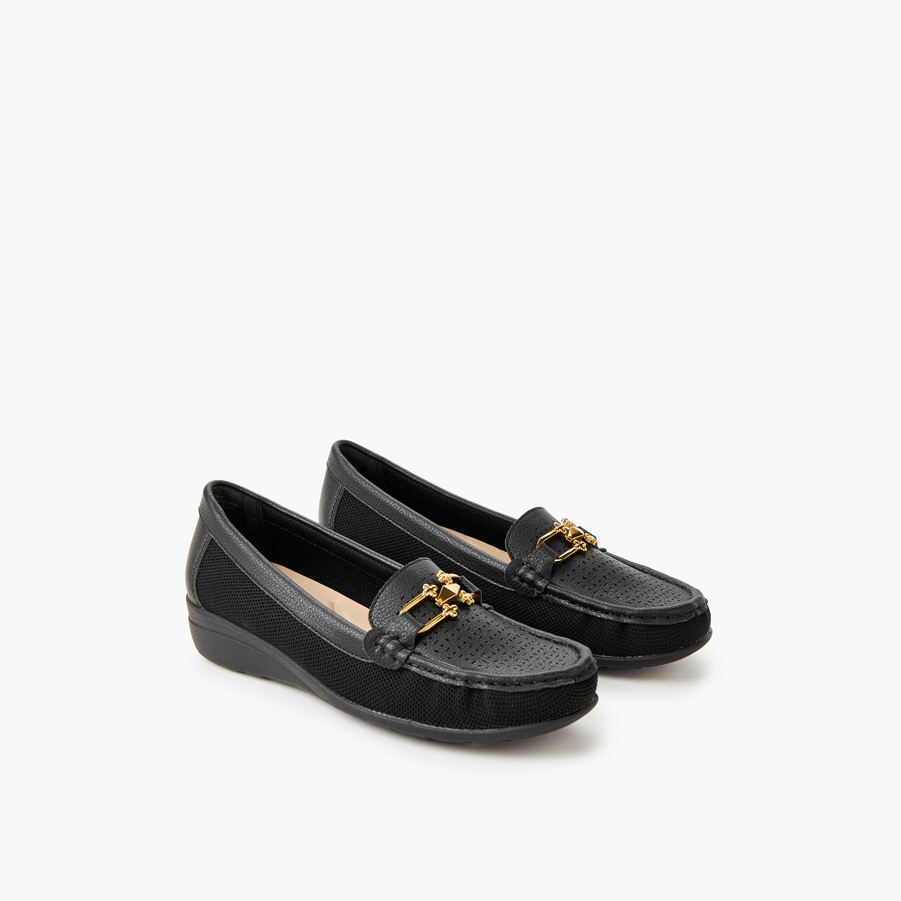 Le Confort Women Perforated Detail Loafers-women-shoes-heels-image-1
