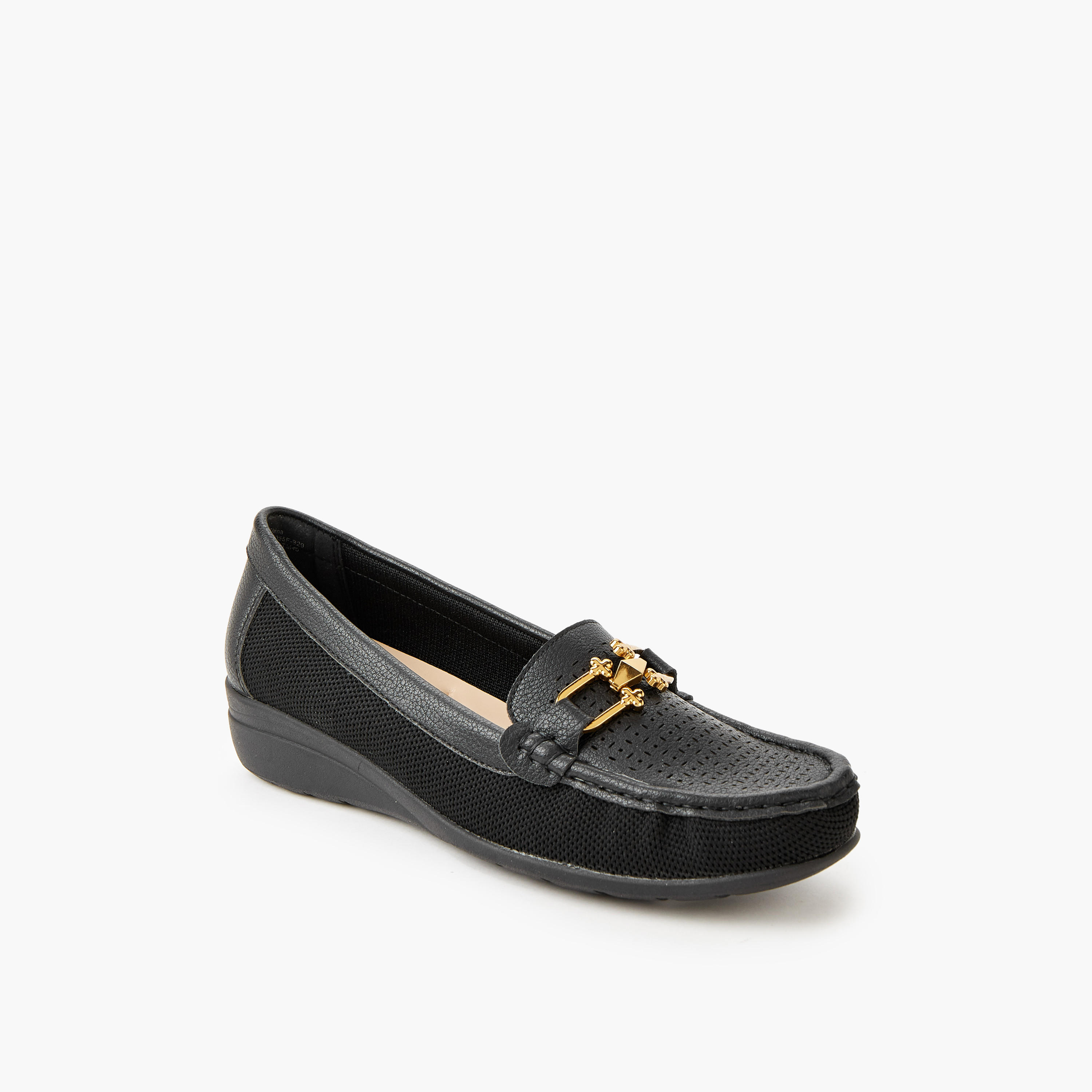 Le Confort Women Perforated Detail Loafers-women-shoes-heels-image-2
