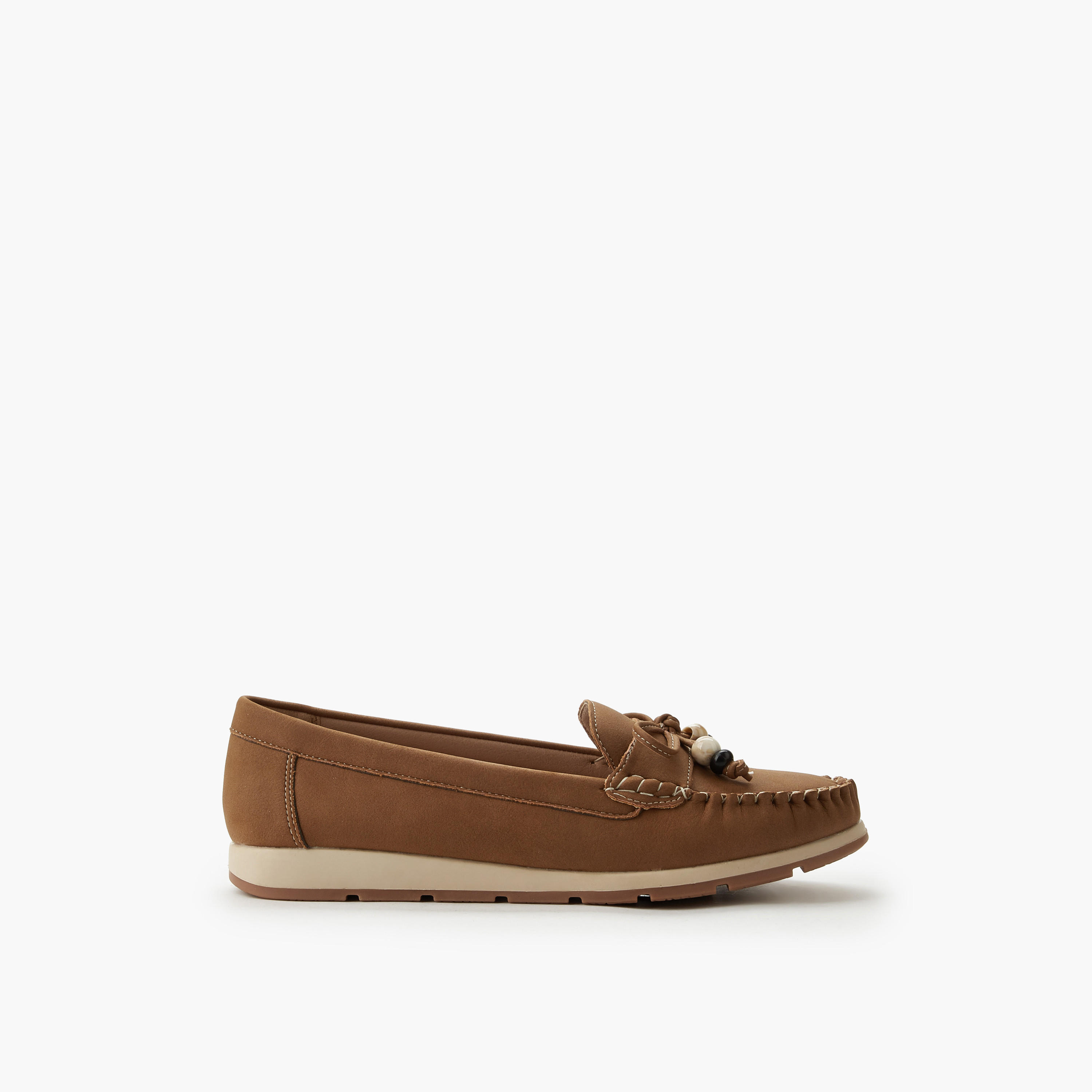 Le Confort Women Beaded Bow Moccasins-women-shoes-flats-loafers-image-2