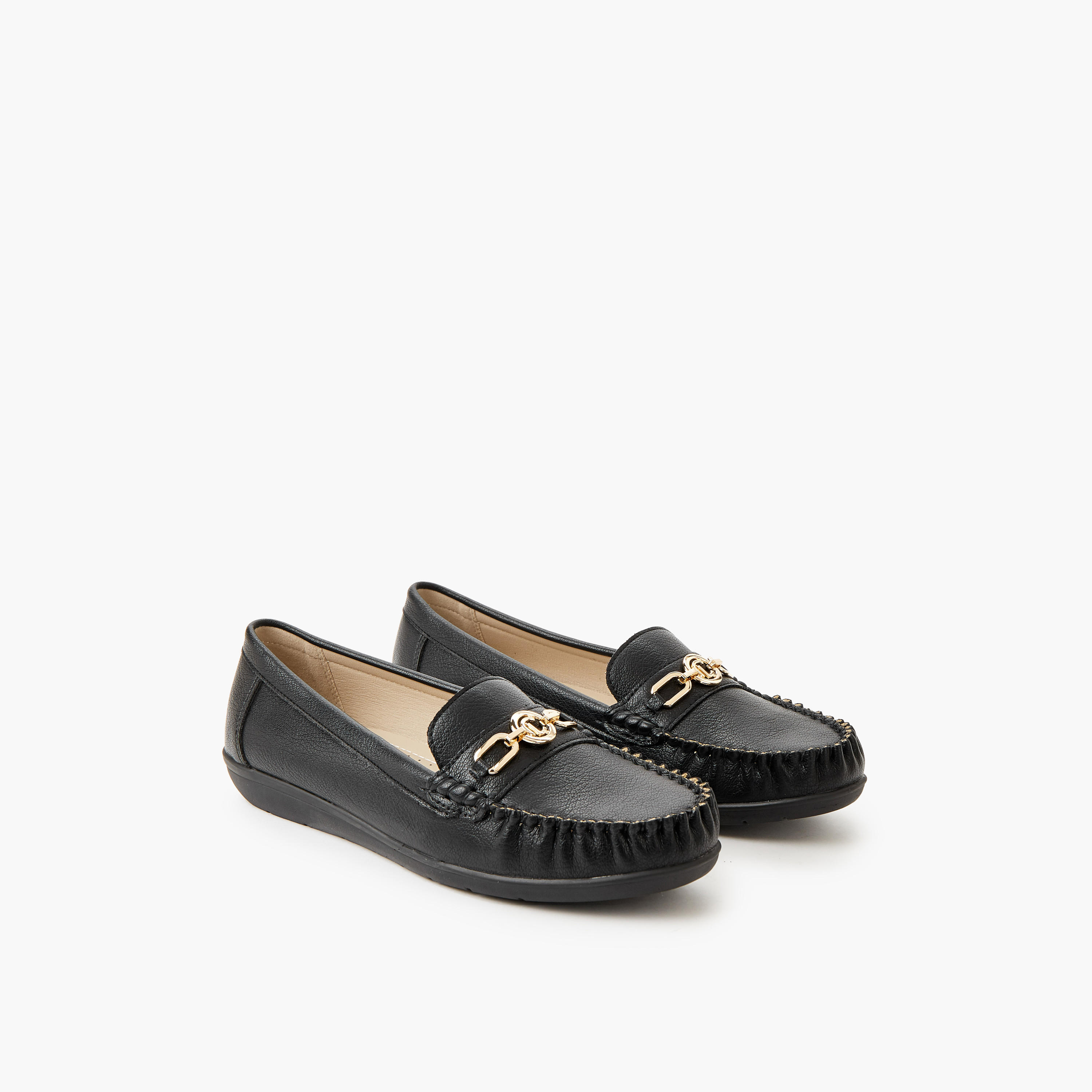 Le Confort Women Metal Accent Loafers-women-shoes-loafersandmoccasins-image-1