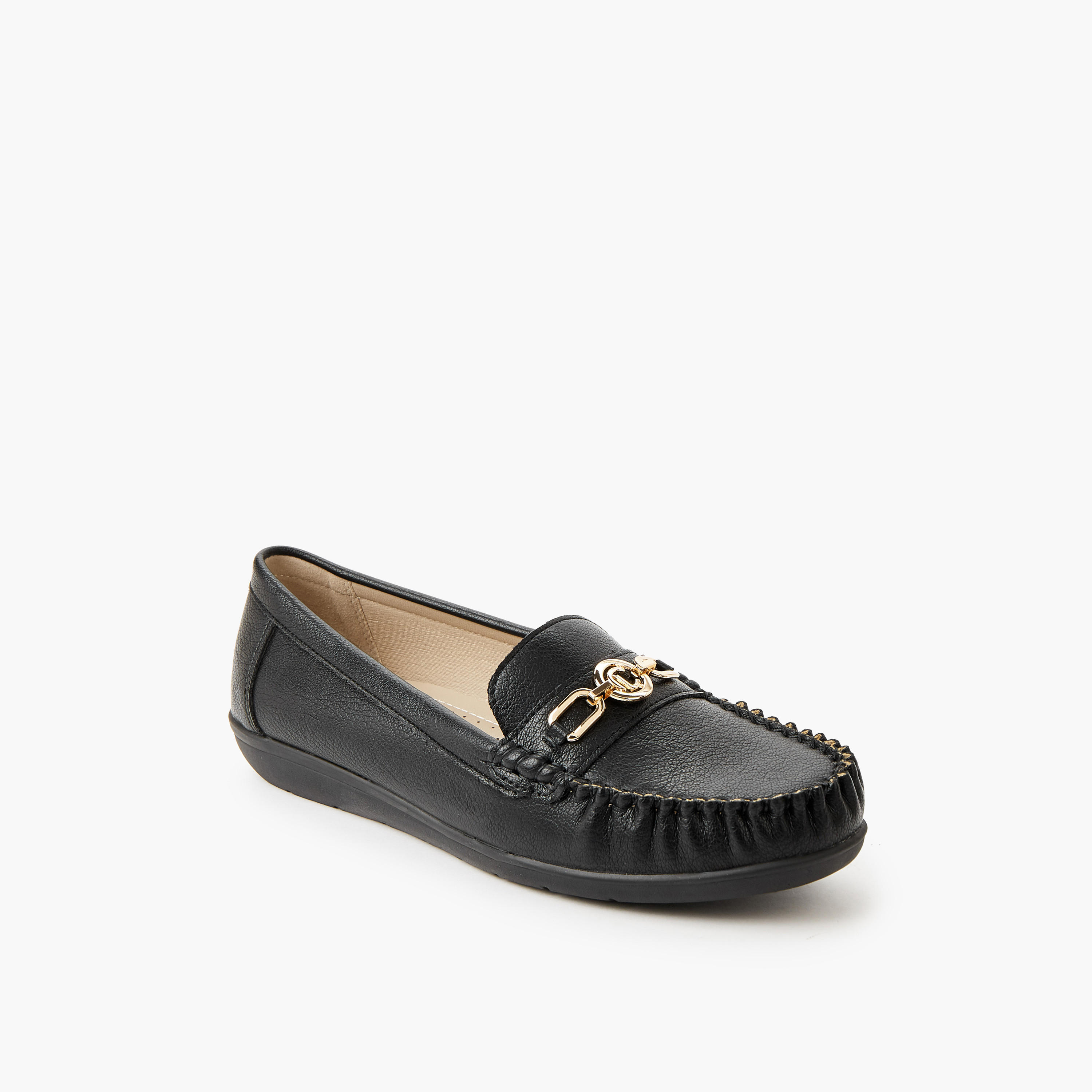 Le Confort Women Metal Accent Loafers-women-shoes-loafersandmoccasins-image-2