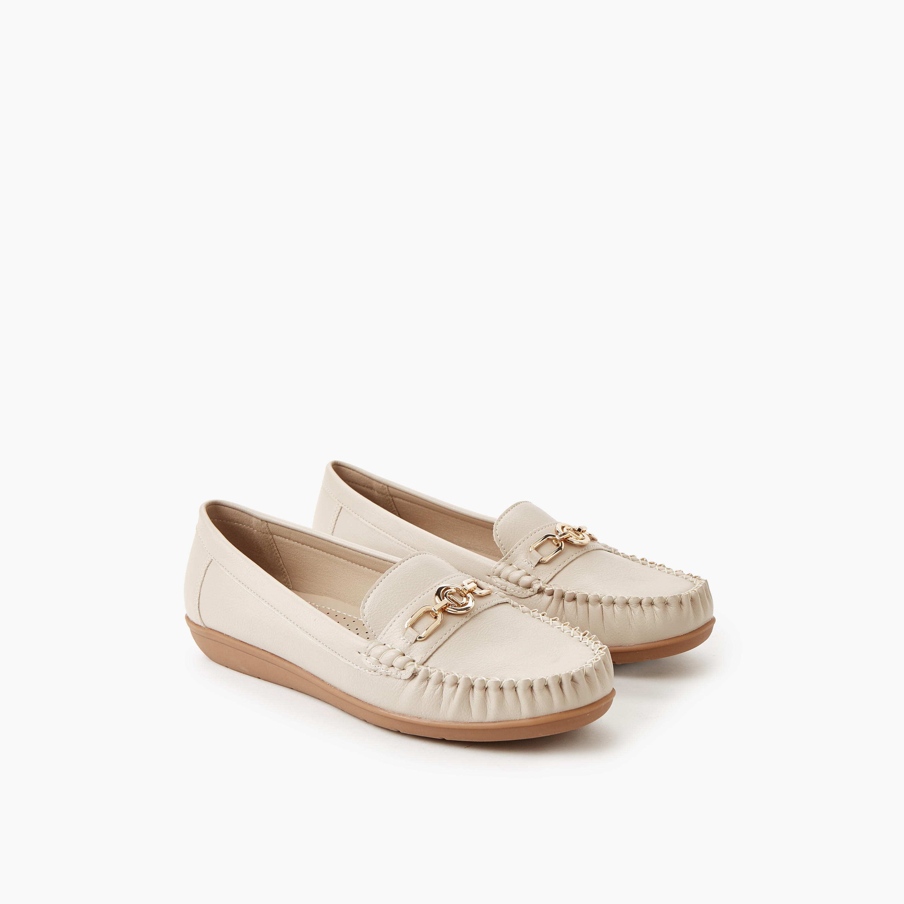 Le Confort Women Metal Accent Loafers-women-shoes-loafersandmoccasins-image-1