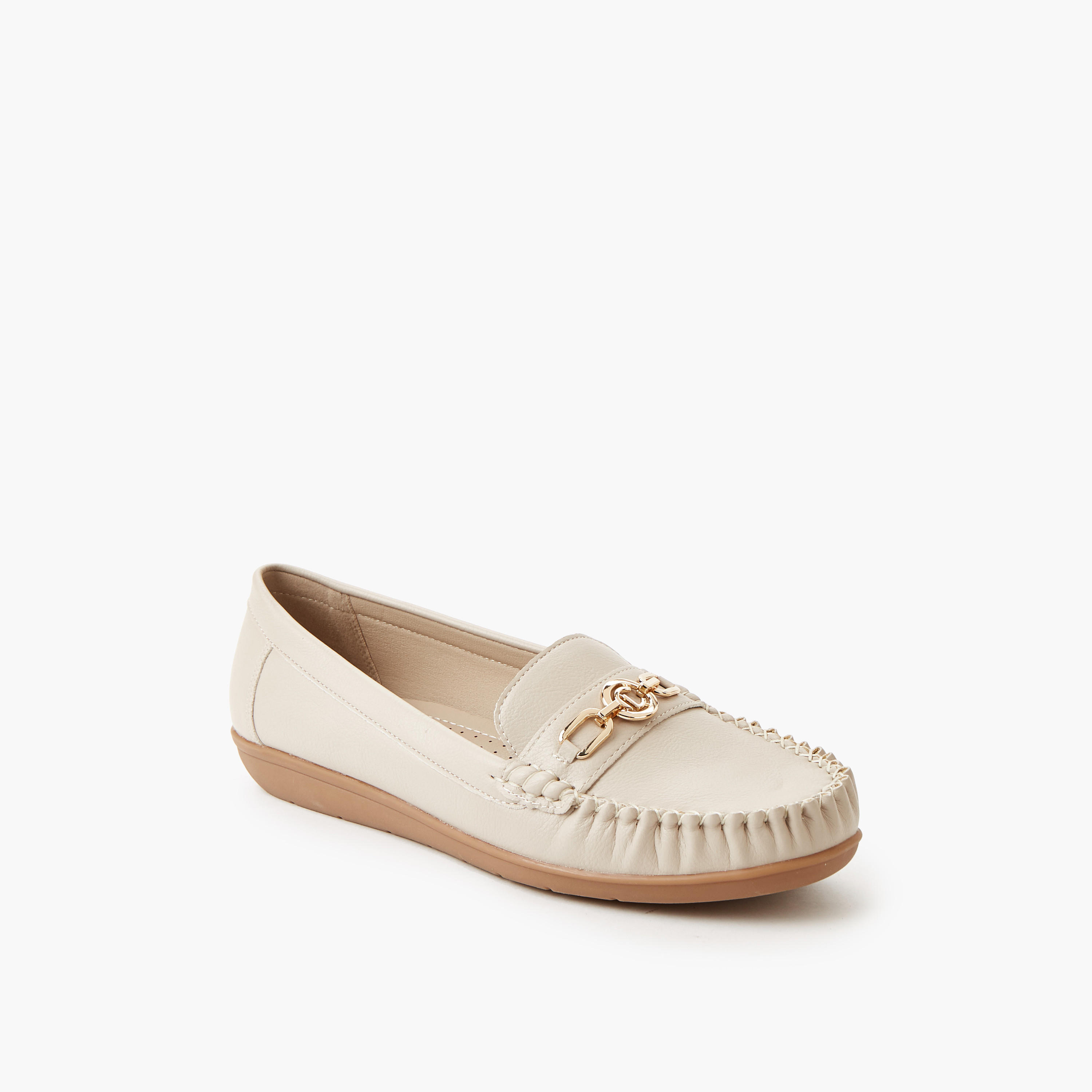 Le Confort Women Metal Accent Loafers-women-shoes-loafersandmoccasins-image-2