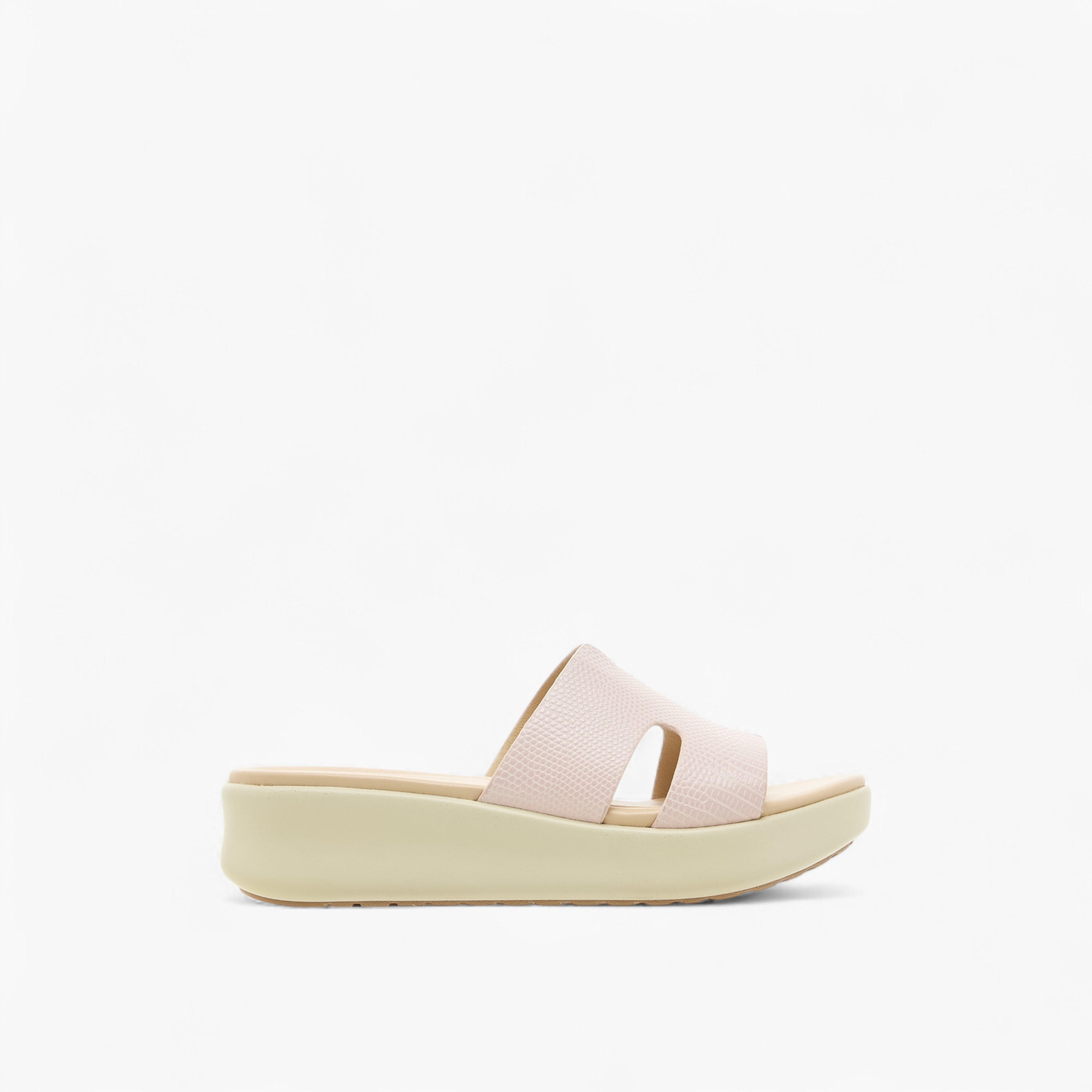 Paprika Cutout Textured Slip-On Sandals-women-shoes-sandals-heeled-image-3