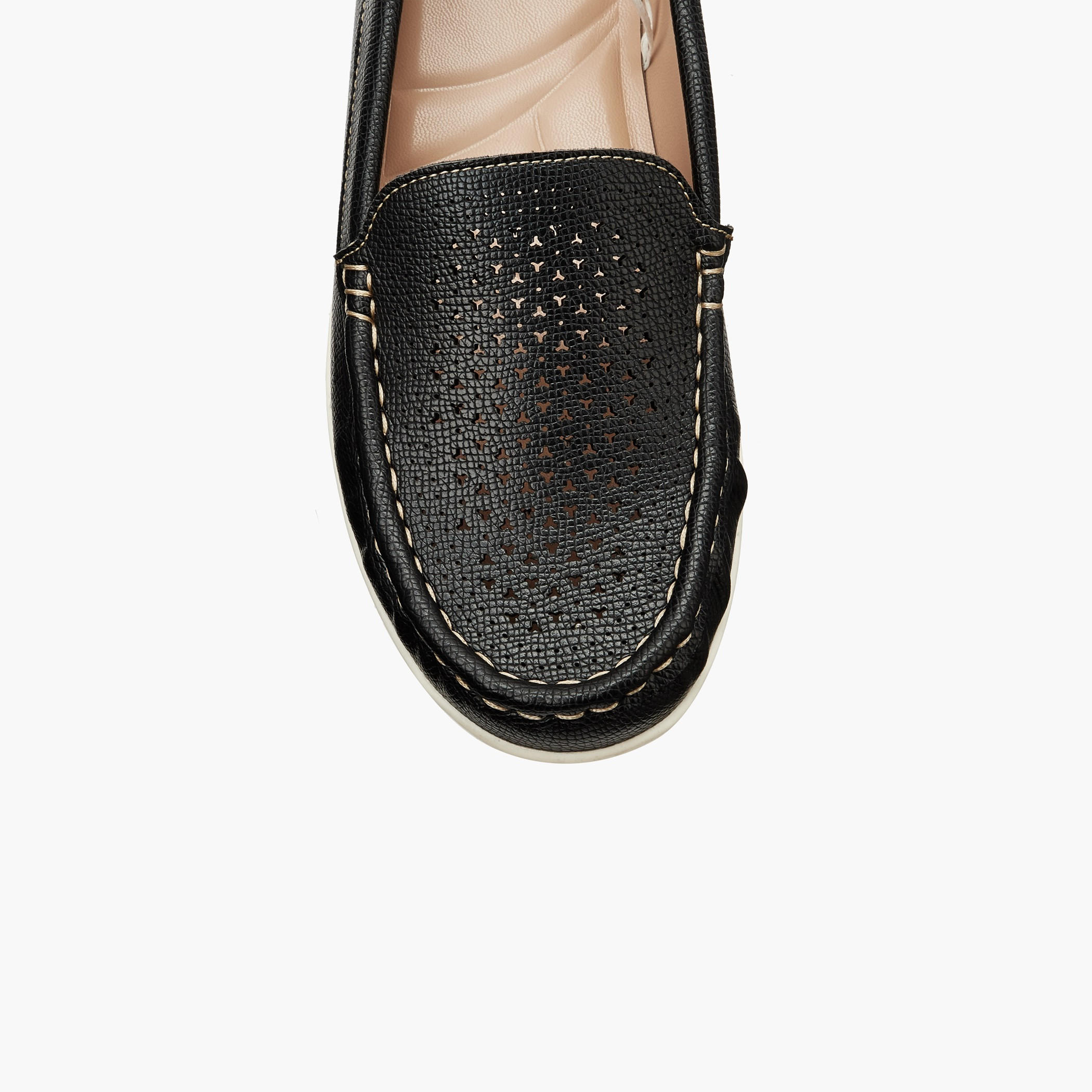 Le Confort Women Perforated Loafers-women-shoes-sandals-heeled-image-5