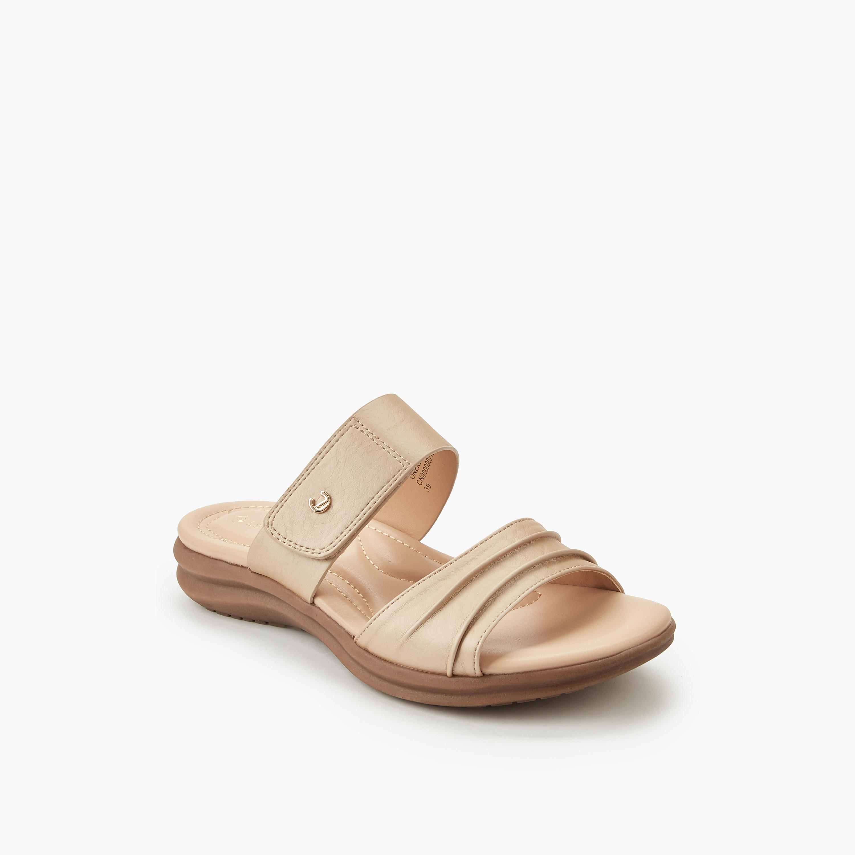Le Confort Women Hook & Loop Slide Sandals-women-shoes-flats-sandals-image-3