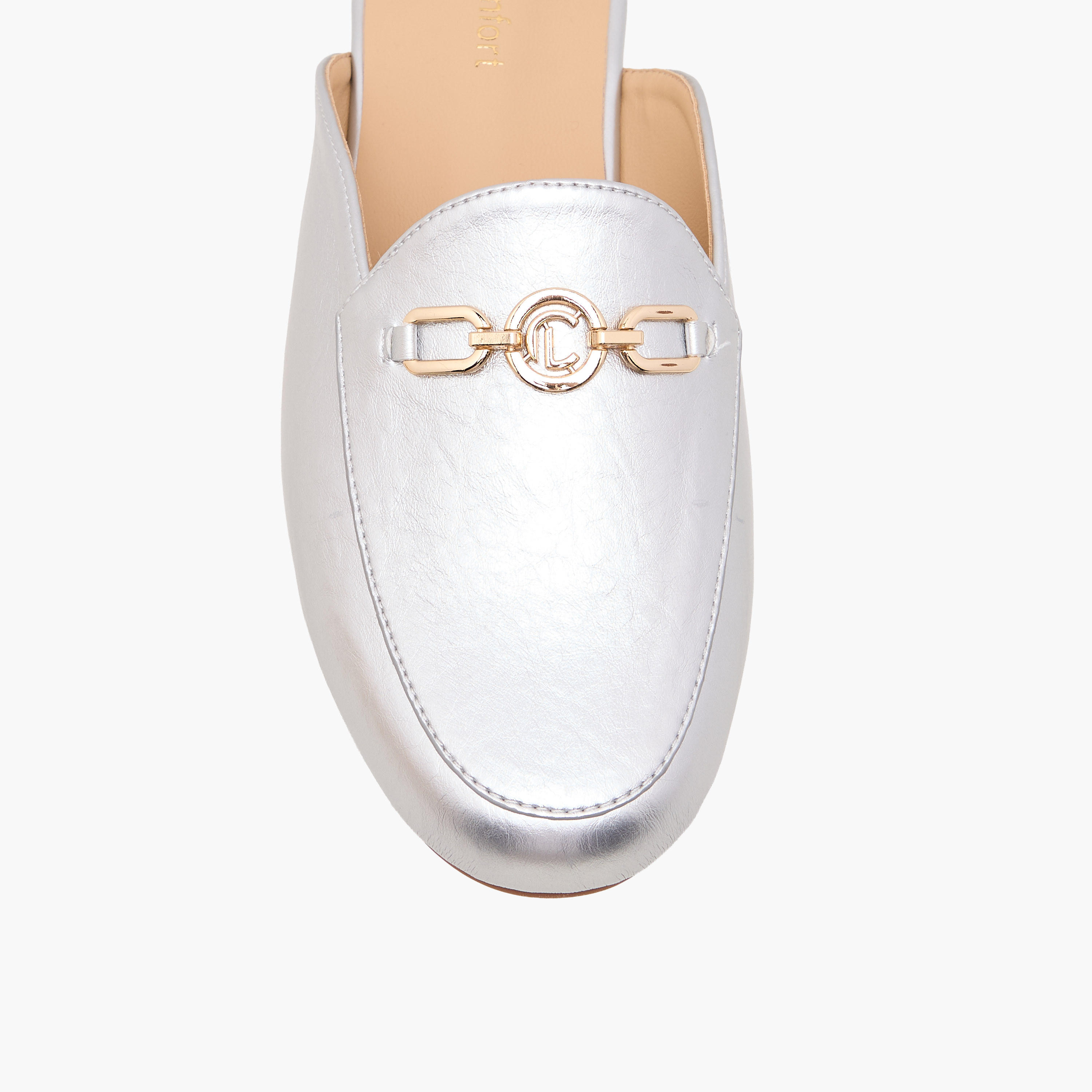 Le Confort Women Metallic Mules-women-shoes-flats-mules-image-4