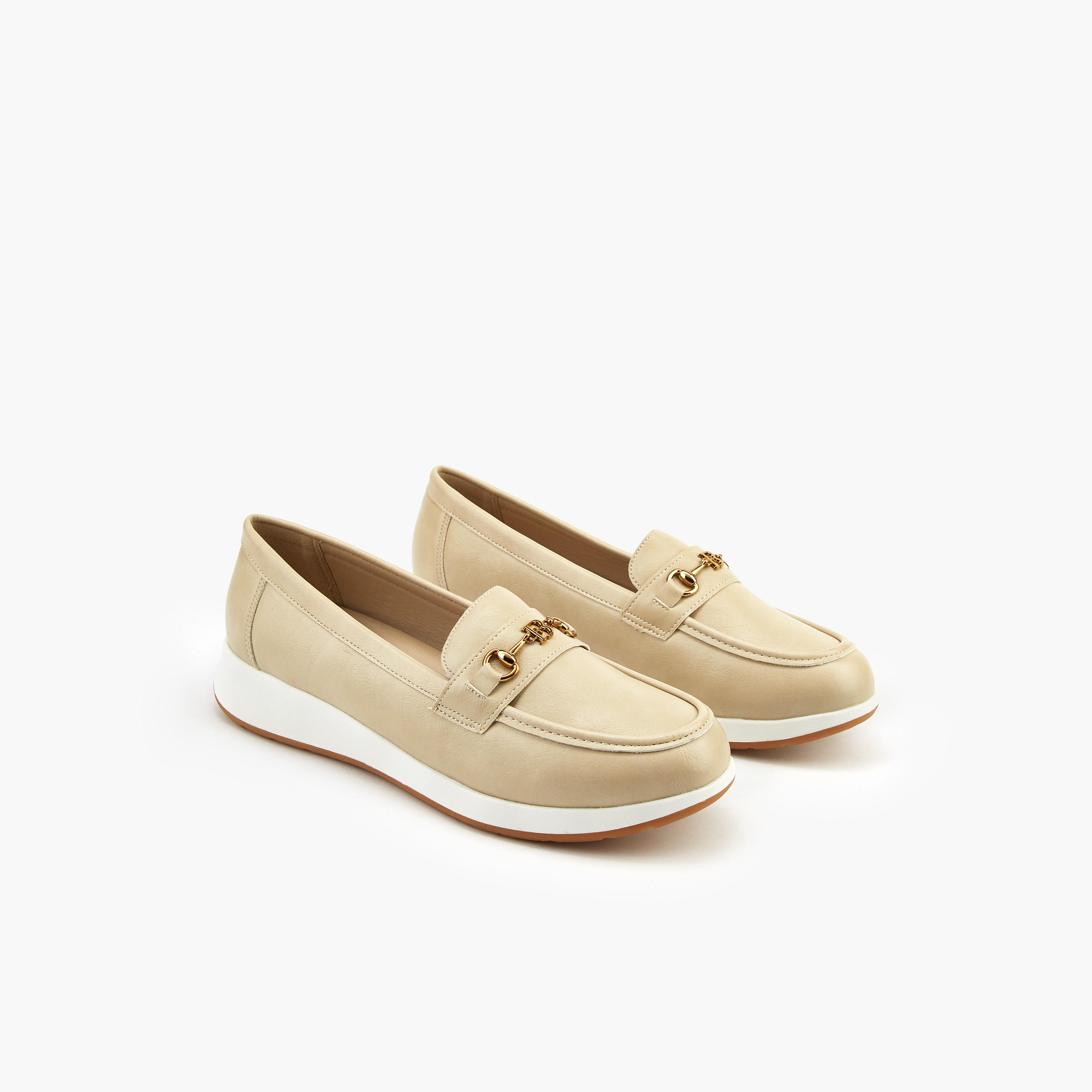 Flora Bella Metal Accent Slip-On Loafers-women-shoes-loafersandmoccasins-image-1