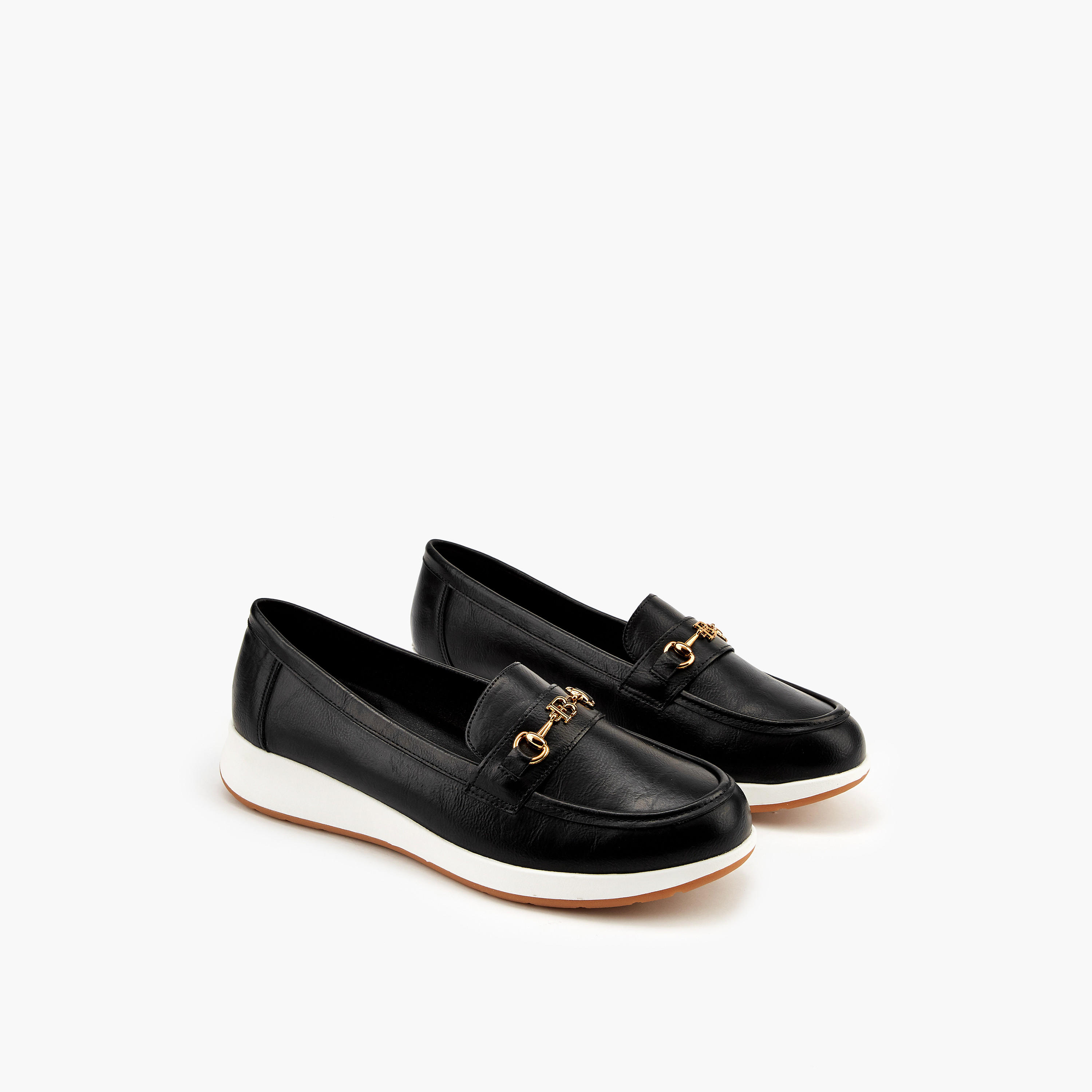 Flora Bella Metal Accent Slip-On Loafers-women-shoes-loafersandmoccasins-image-1