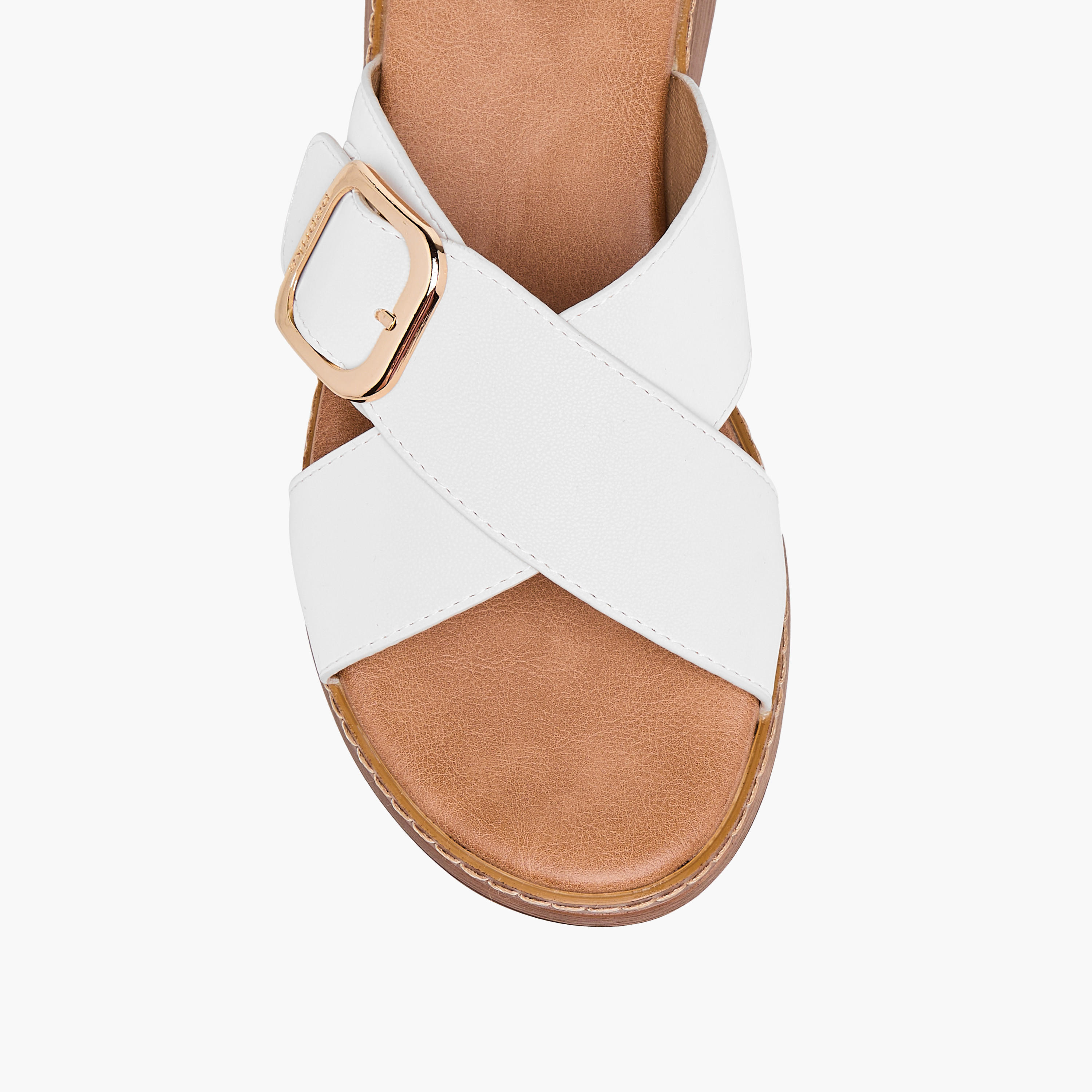 Paprika Buckle Accent Slip-On Cross Strap Sandals-women-shoes-sandals-heeled-image-4