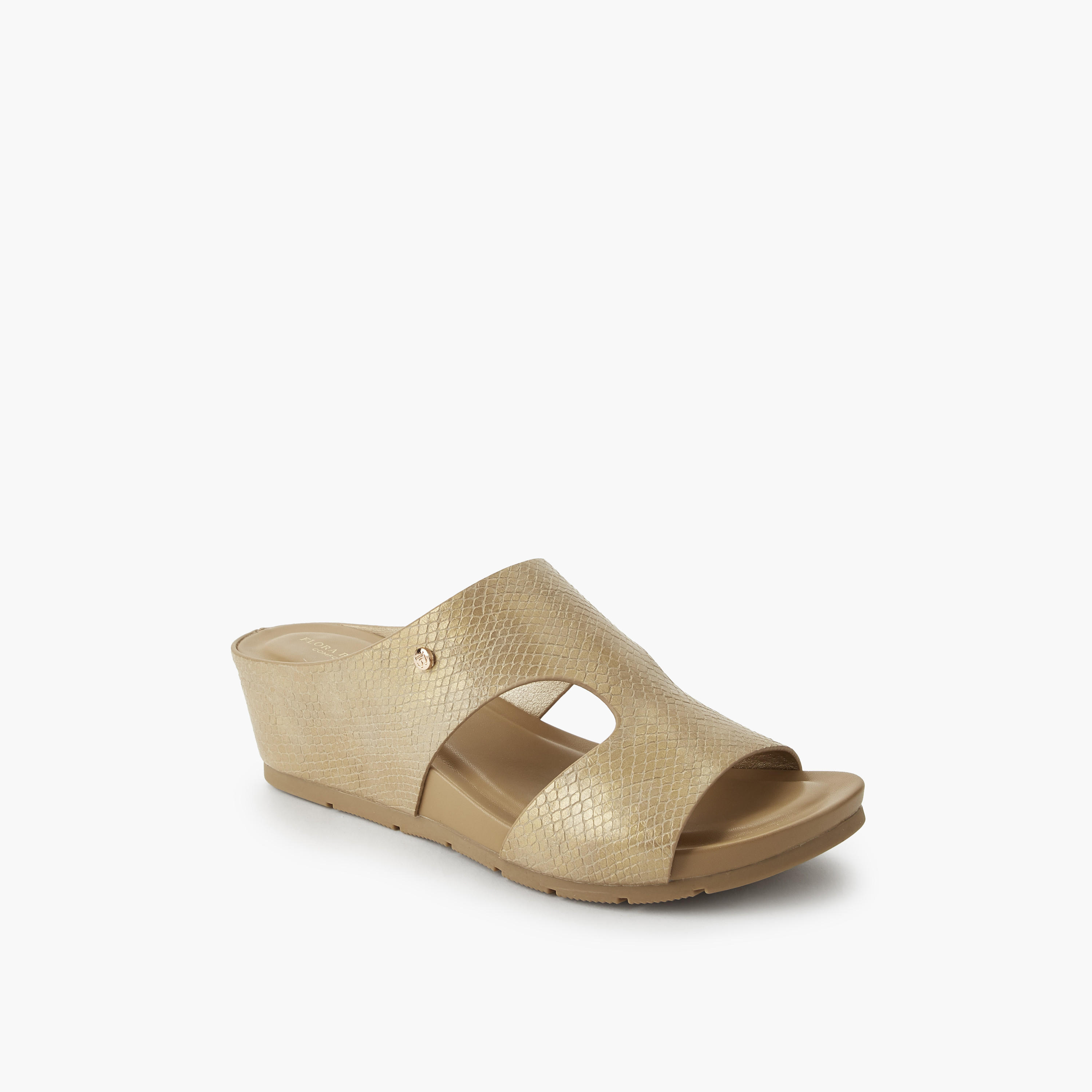 صندل بارز الملمس بكعب ويدج للنساء من فلورا بيلا-women-shoes-sandals-heeled-image-2