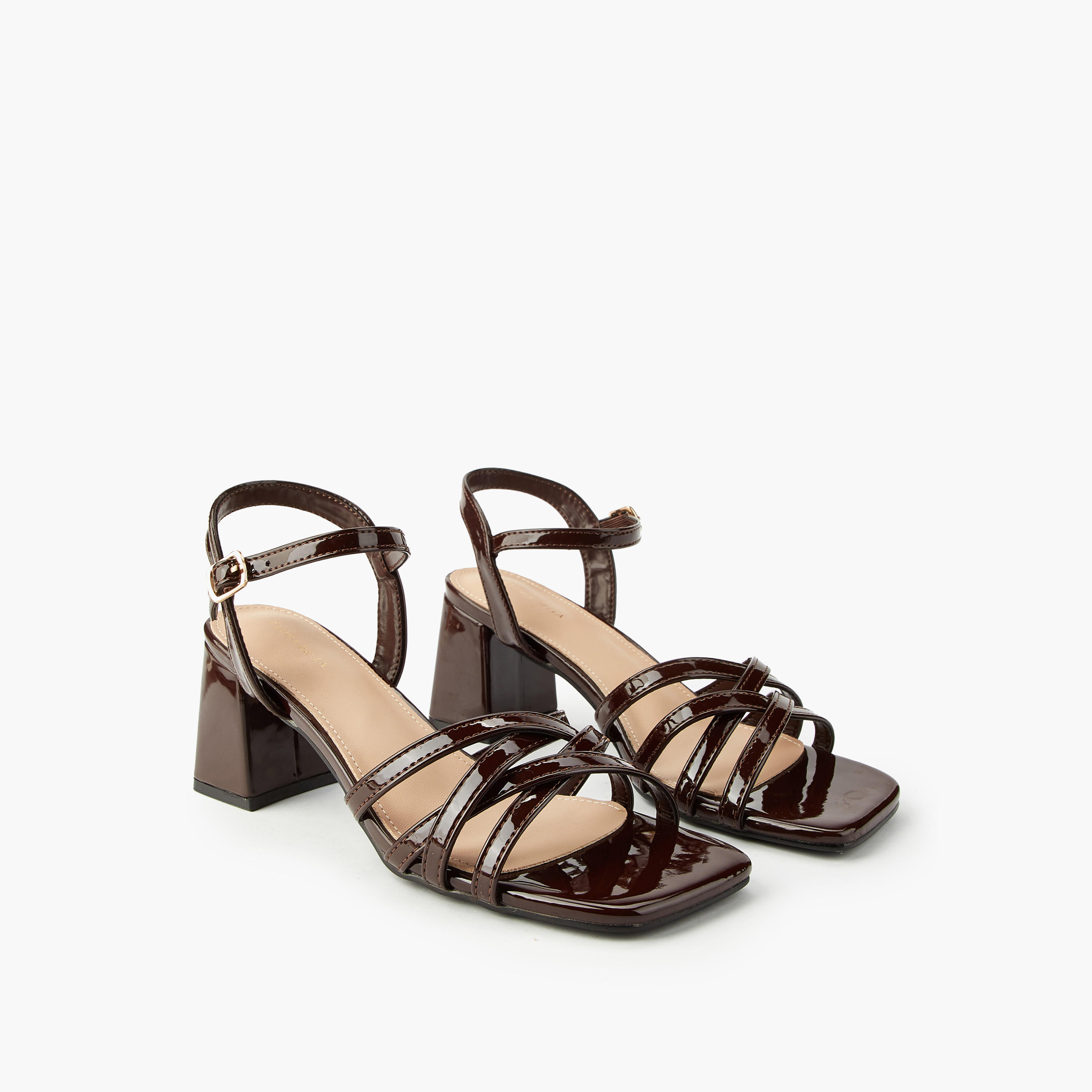 صندل بكعب سميك وإبزيم إغلاق للنساء من فلورا بيلا-women-shoes-sandals-heeled-image-1