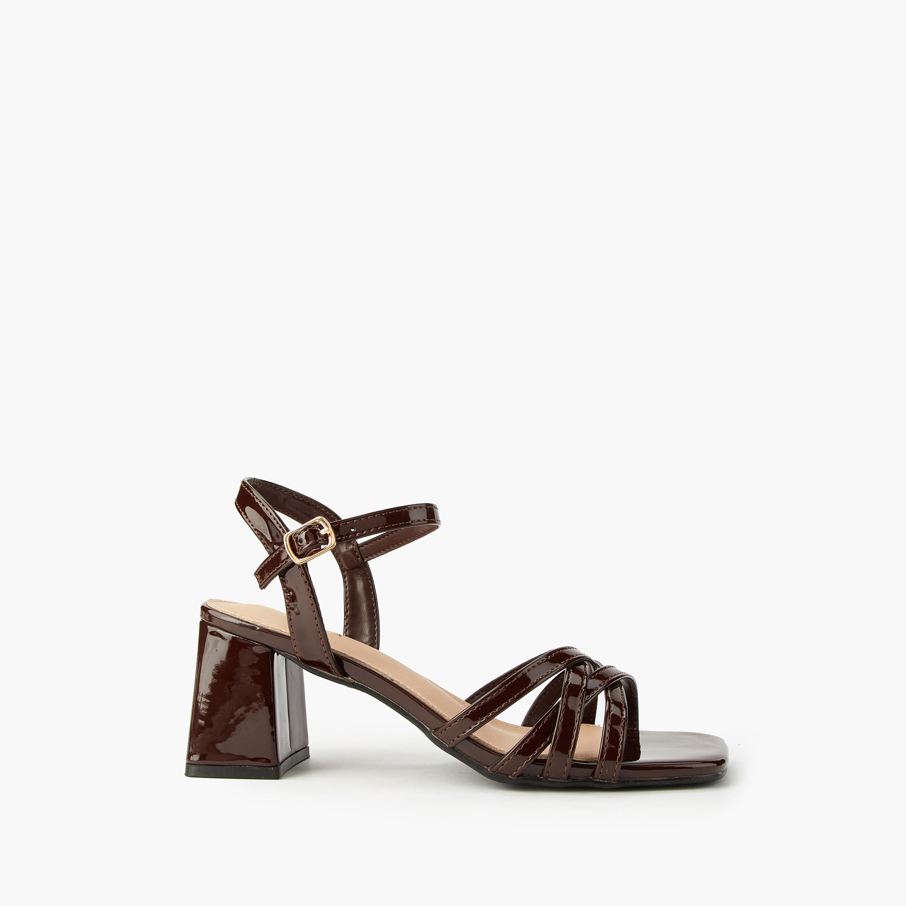 صندل بكعب سميك وإبزيم إغلاق للنساء من فلورا بيلا-women-shoes-sandals-heeled-image-2