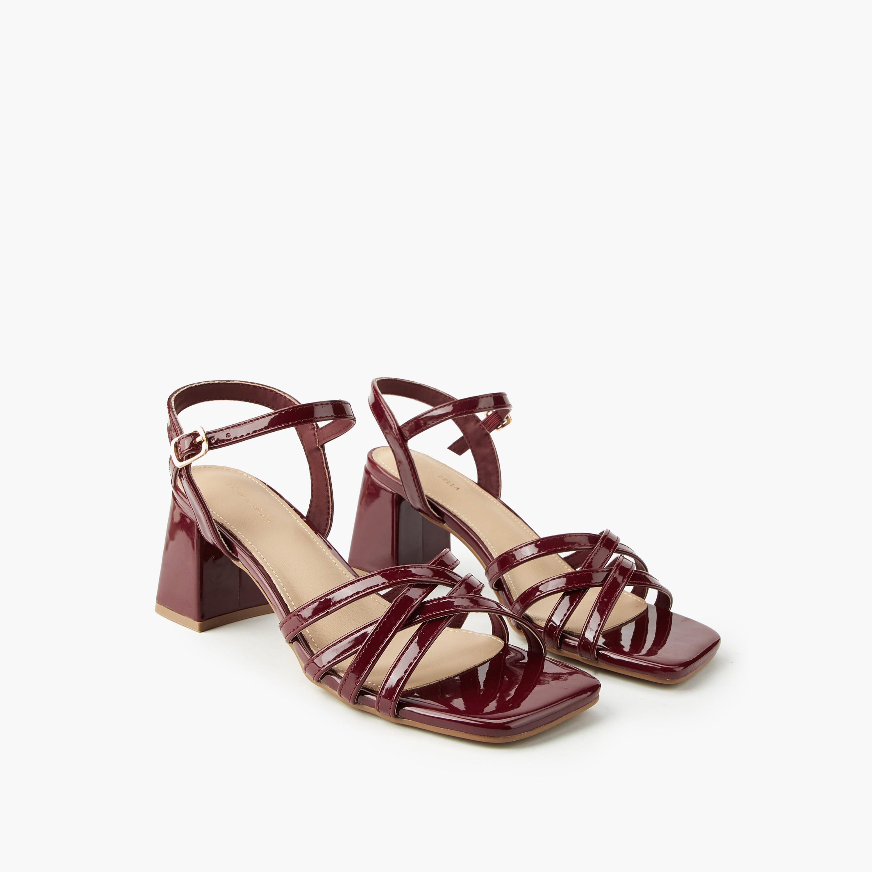 صندل بكعب سميك وإبزيم إغلاق للنساء من فلورا بيلا-women-shoes-sandals-heeled-image-1