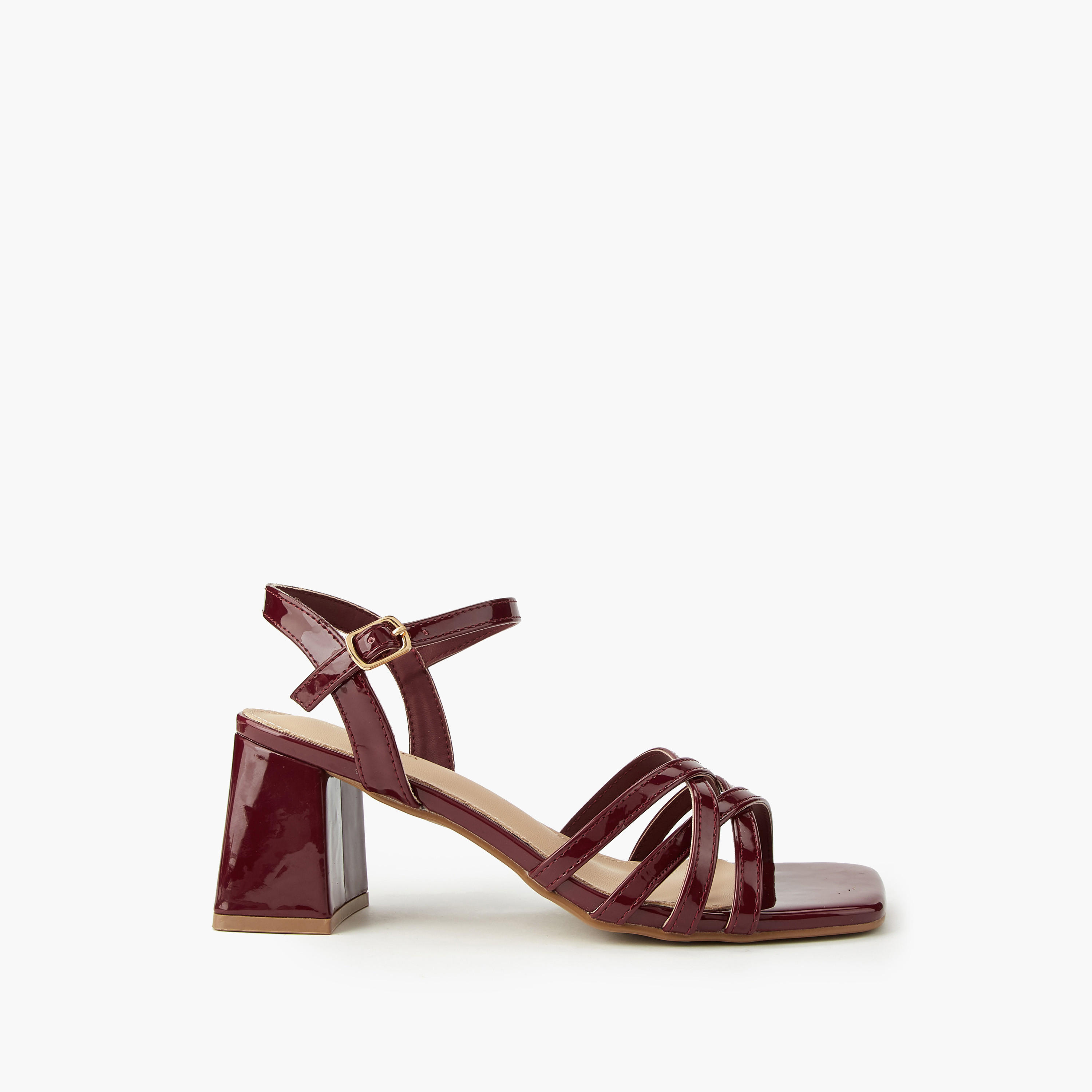 صندل بكعب سميك وإبزيم إغلاق للنساء من فلورا بيلا-women-shoes-sandals-heeled-image-3