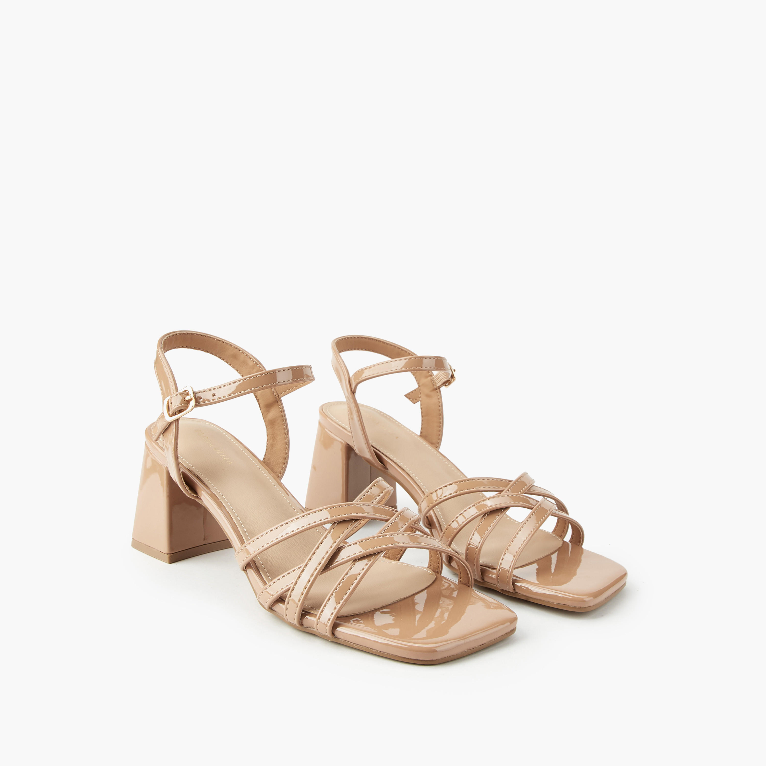 صندل بكعب سميك وإبزيم إغلاق للنساء من فلورا بيلا-women-shoes-sandals-heeled-image-1