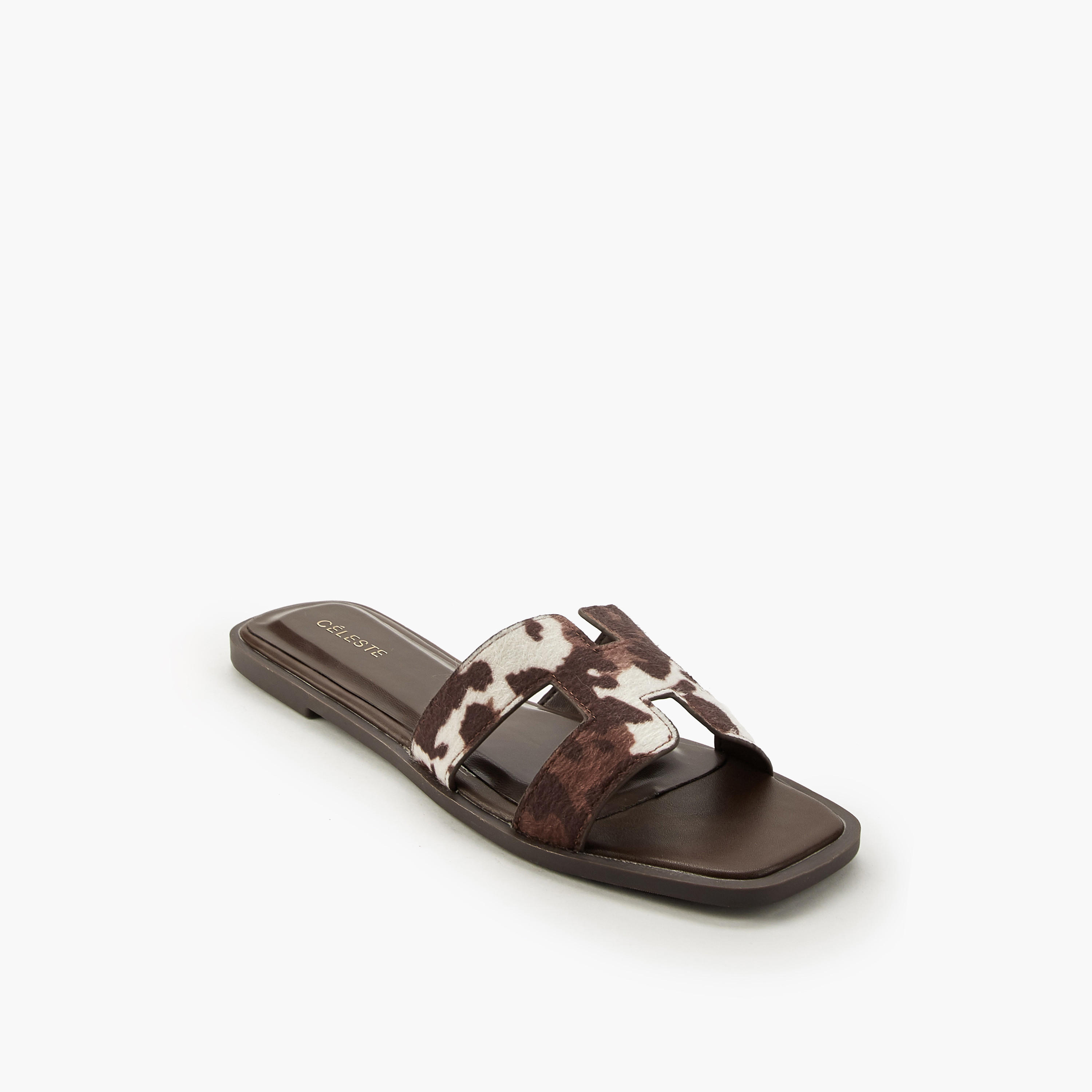 Celeste Women Animal Print Sandals-women-shoes-flats-sandals-image-2