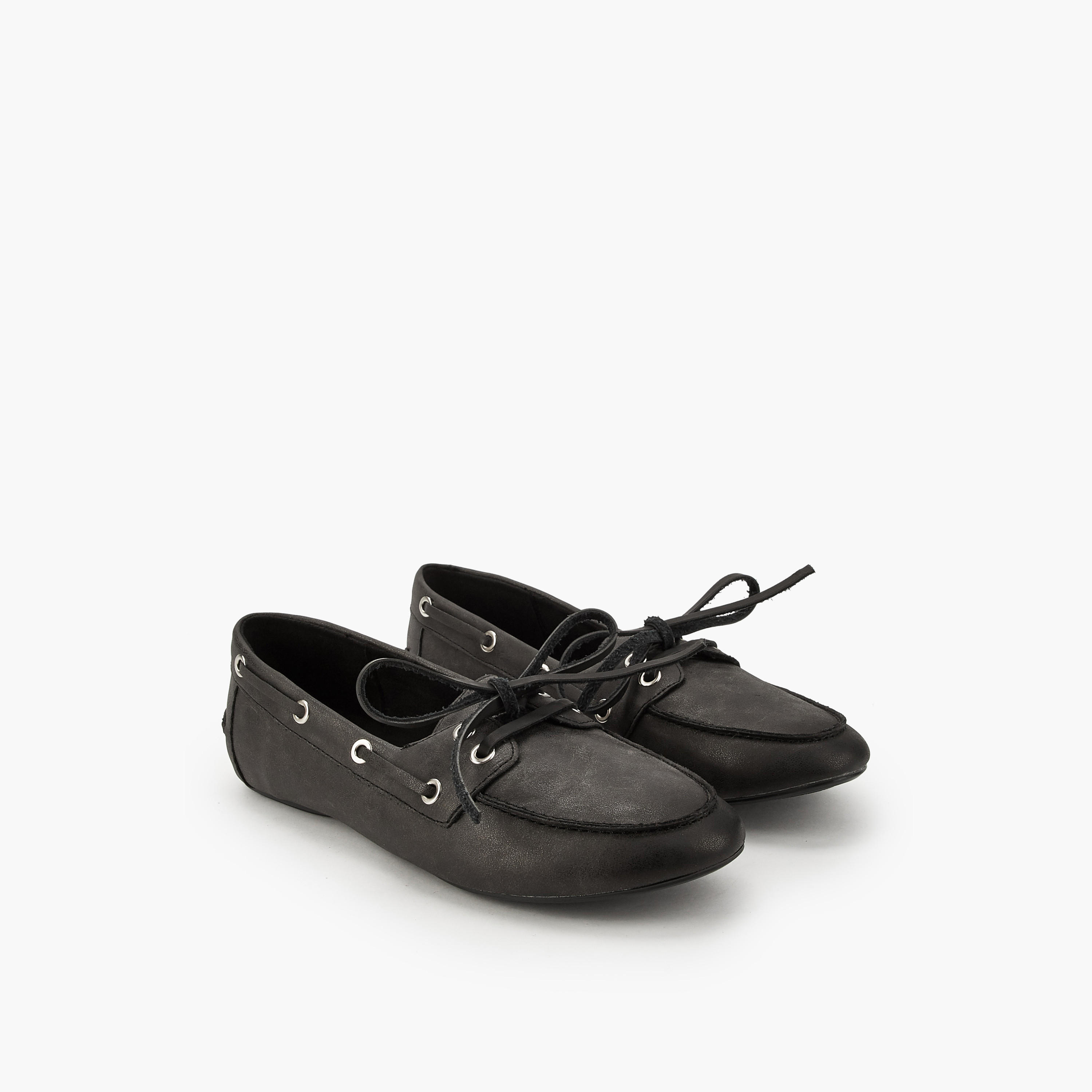 Celeste Women Lace-Up Detail Loafers-women-shoes-flats-loafers-image-1