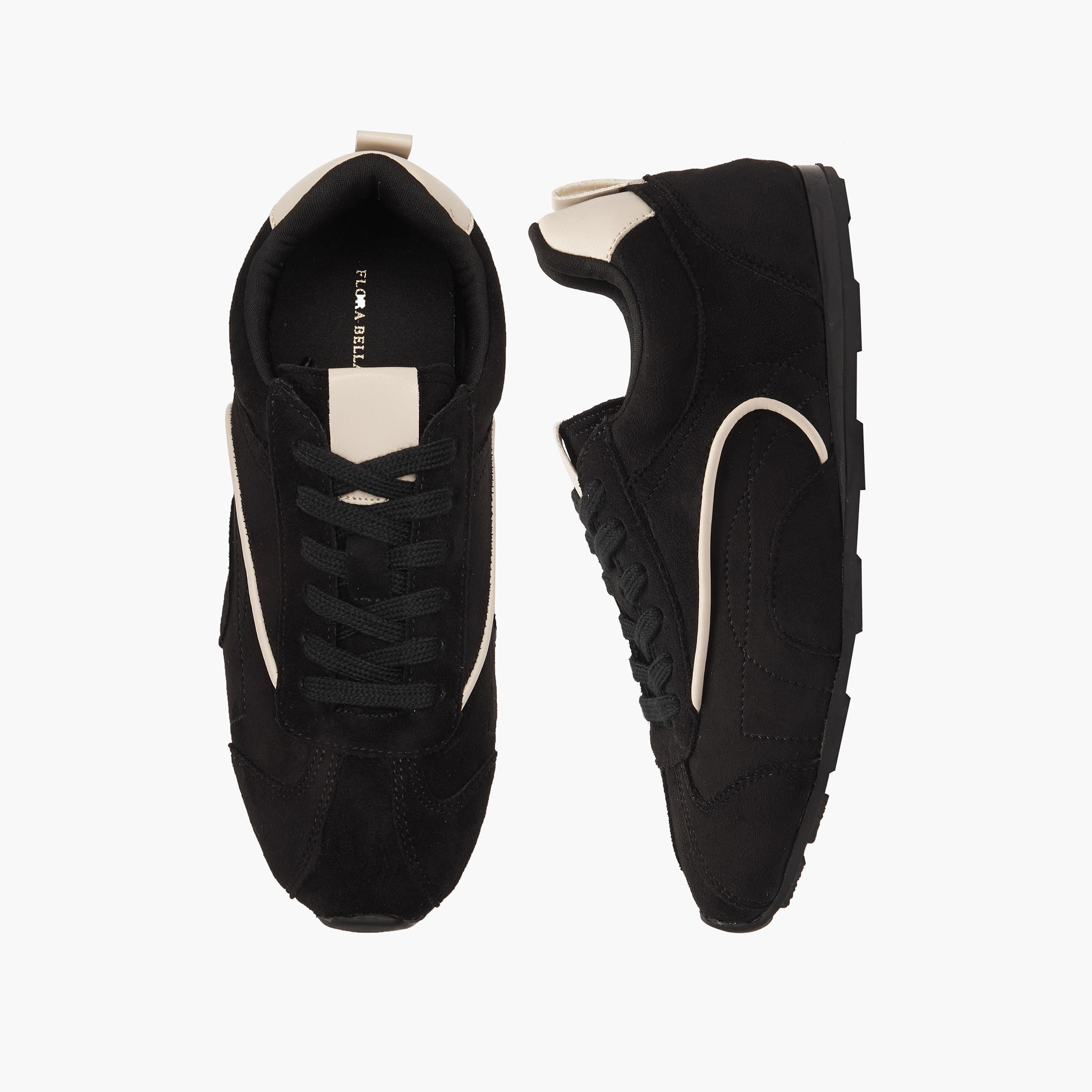 Flora Bella Women Panelled Lace-Up Sneakers-women-shoes-sneakers-image-1