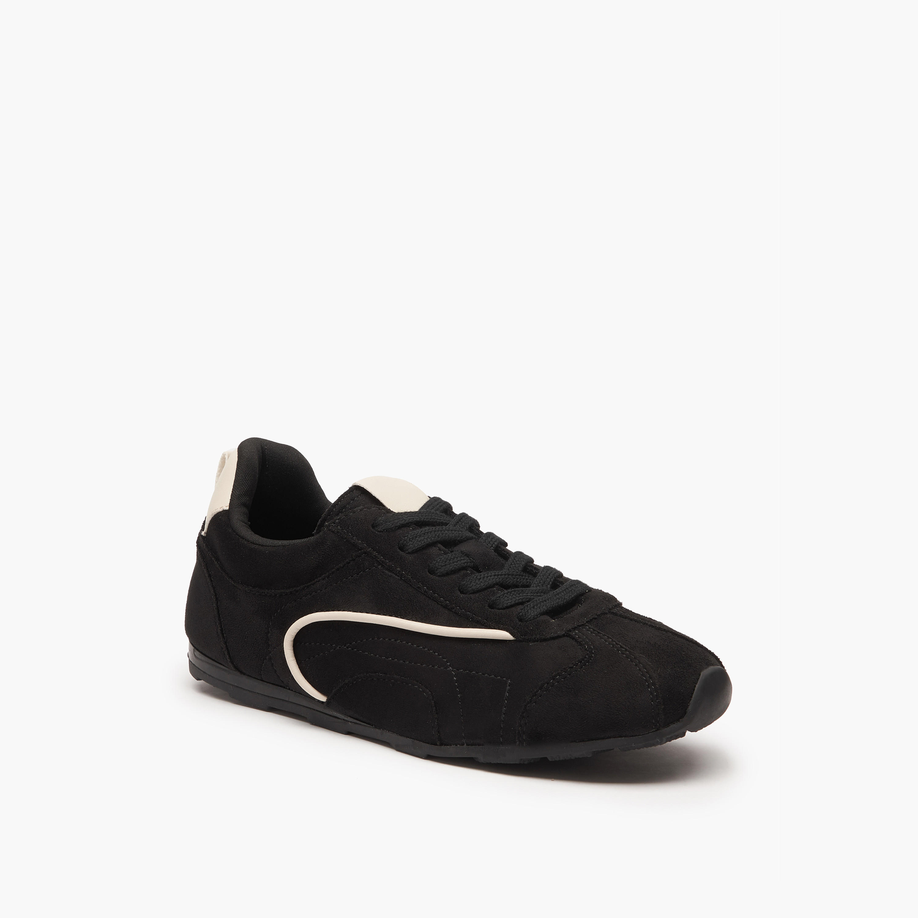 Flora Bella Women Panelled Lace-Up Sneakers-women-shoes-sneakers-image-3