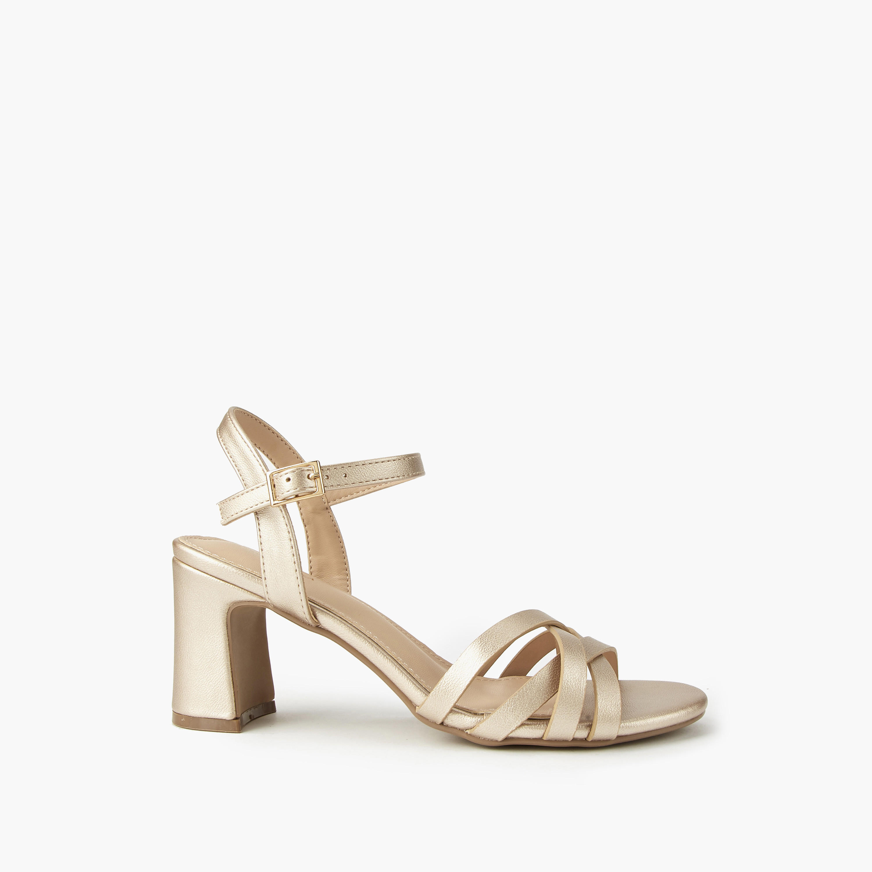 صندل بكعب عريض وأشرطة متقاطعة للنساء من فلورا بيلا-women-shoes-sandals-heeled-image-2