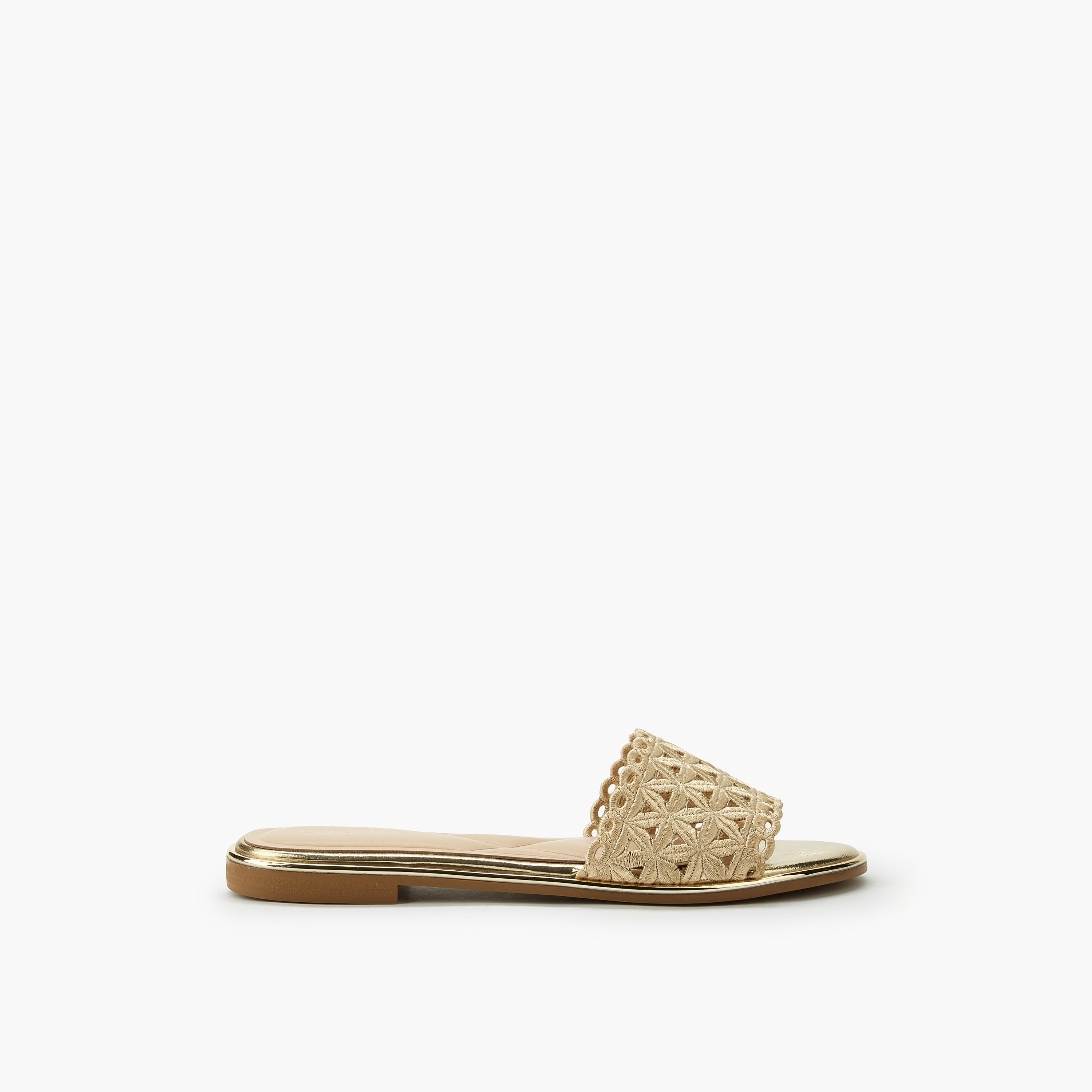 Celeste Women Laser Cut Detail Flat Sandals-women-shoes-flats-sandals-image-2