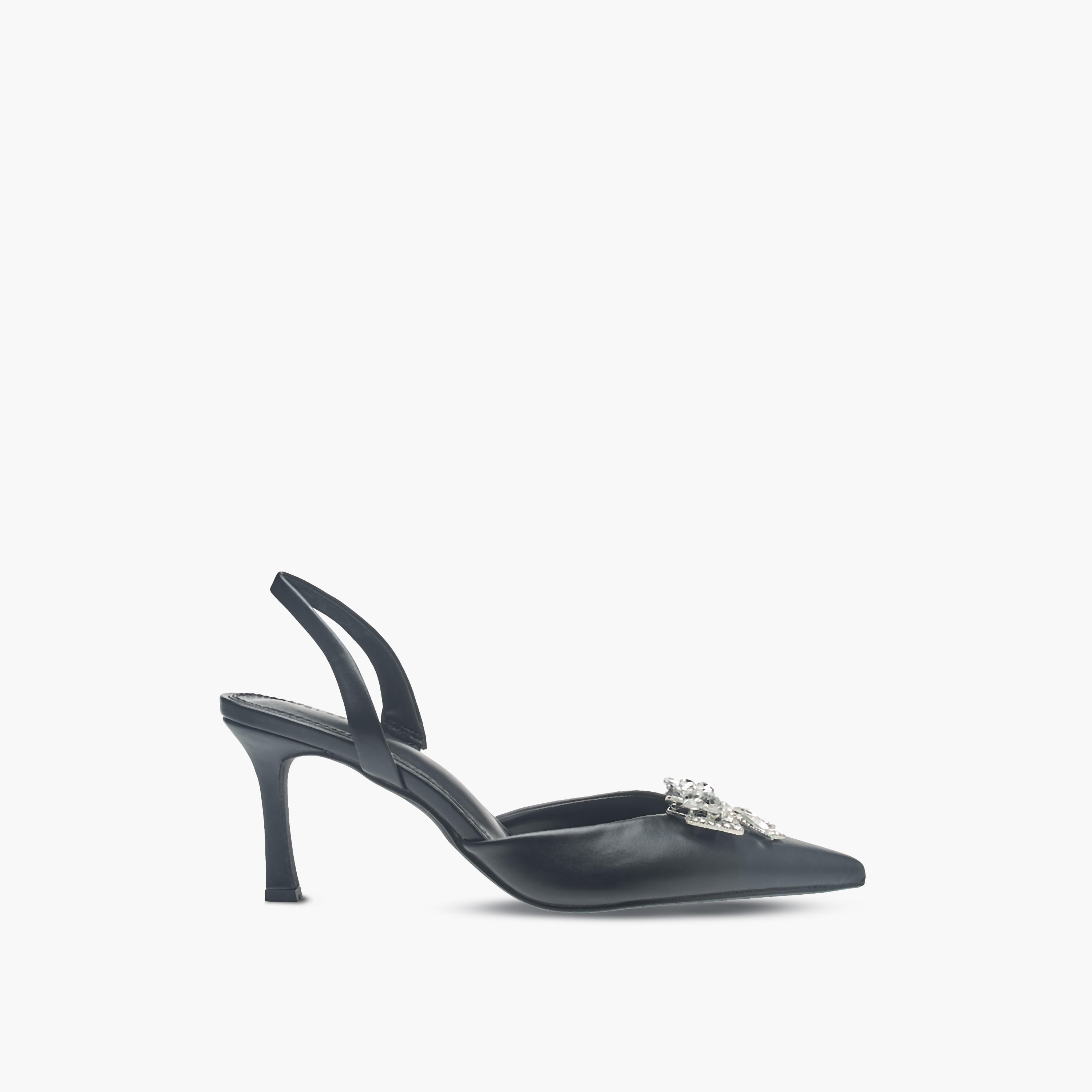 Celeste Women's Bow Embellished Slingback Shoes with Stiletto Heels-women-shoes-heels-image-3