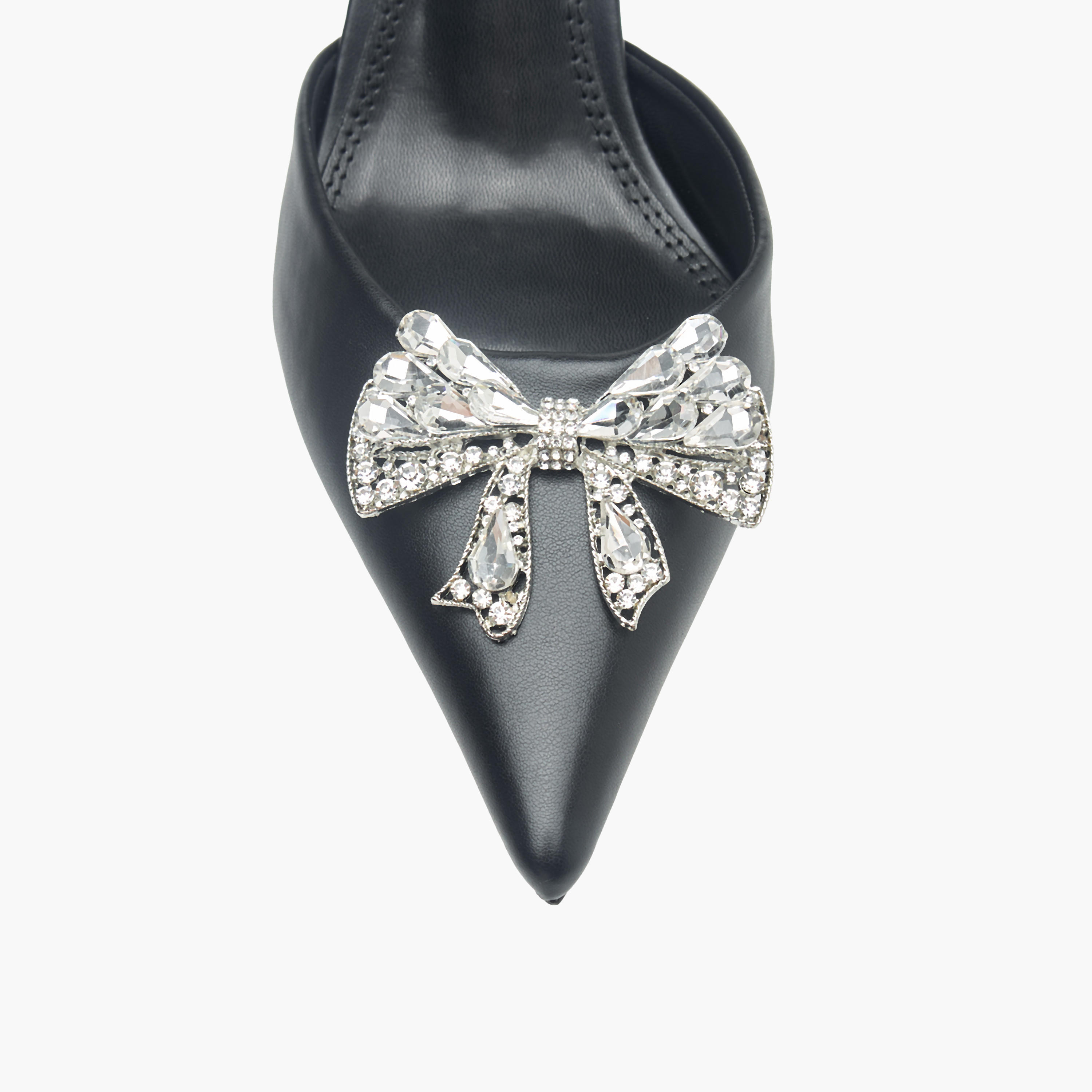 Celeste Women's Bow Embellished Slingback Shoes with Stiletto Heels-women-shoes-heels-image-4