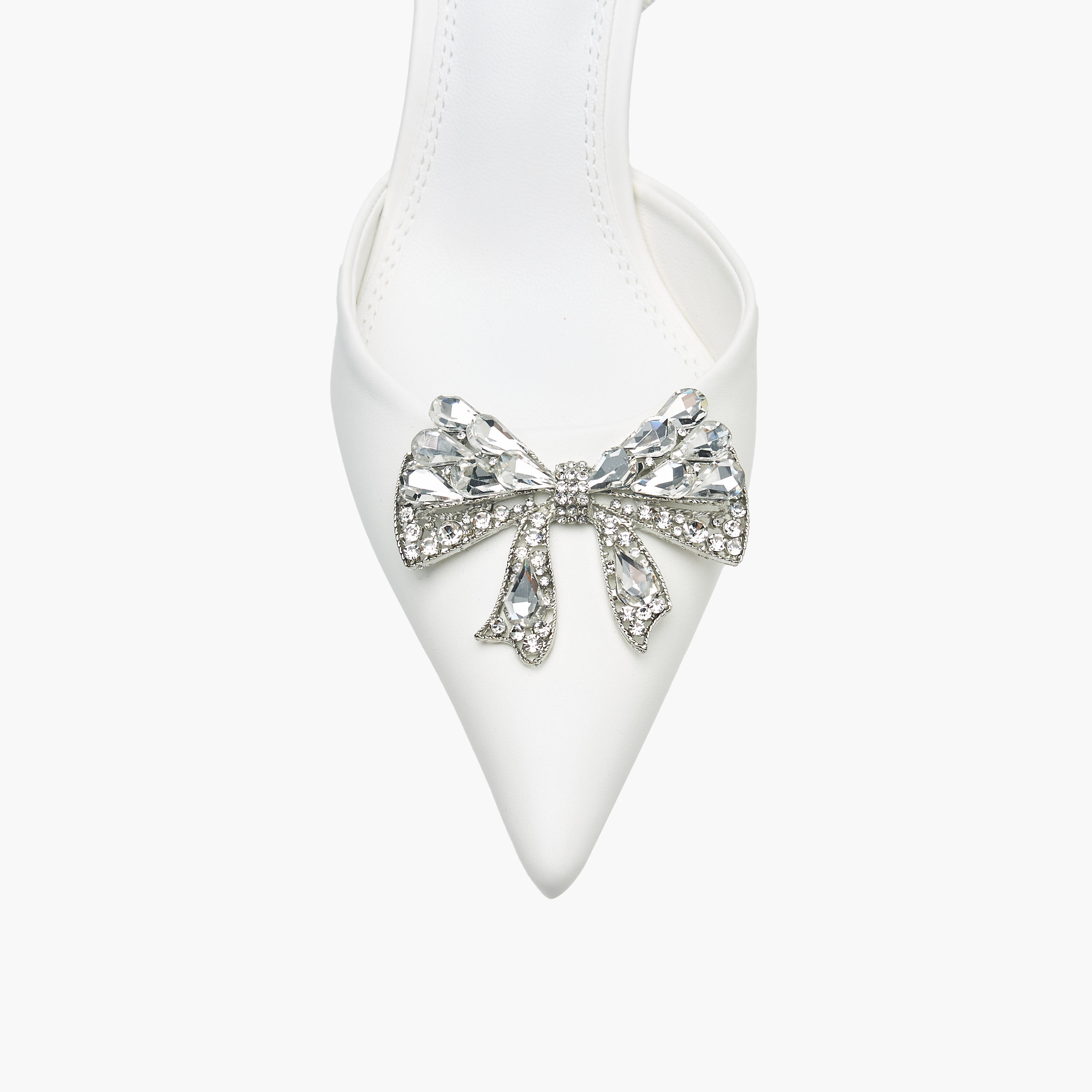 Celeste Women's Bow Embellished Slingback Shoes with Stiletto Heels-women-shoes-heels-image-4