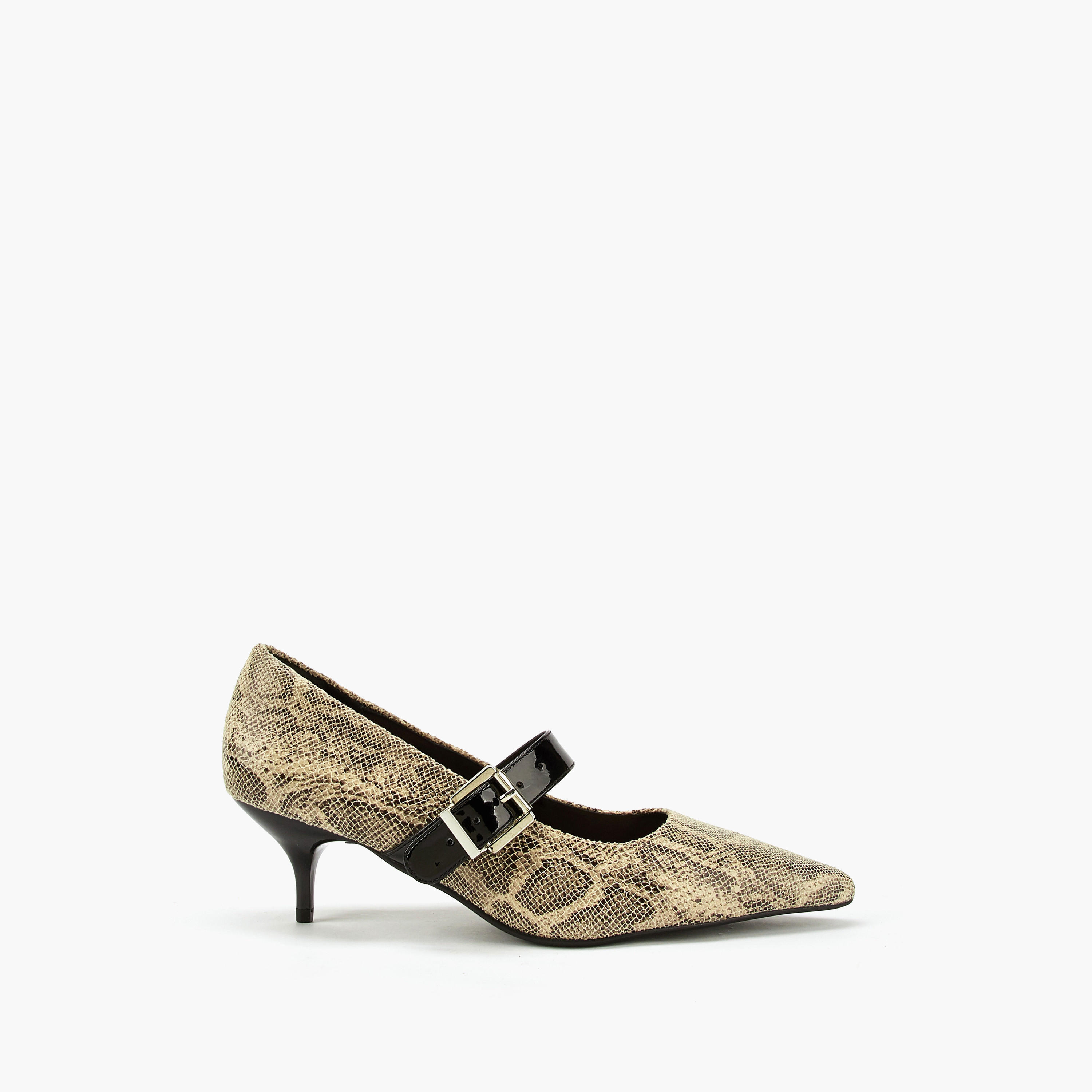 Celeste Women's Animal Print Pointed Toe Shoes with Kitten Heels-women-shoes-heels-image-2