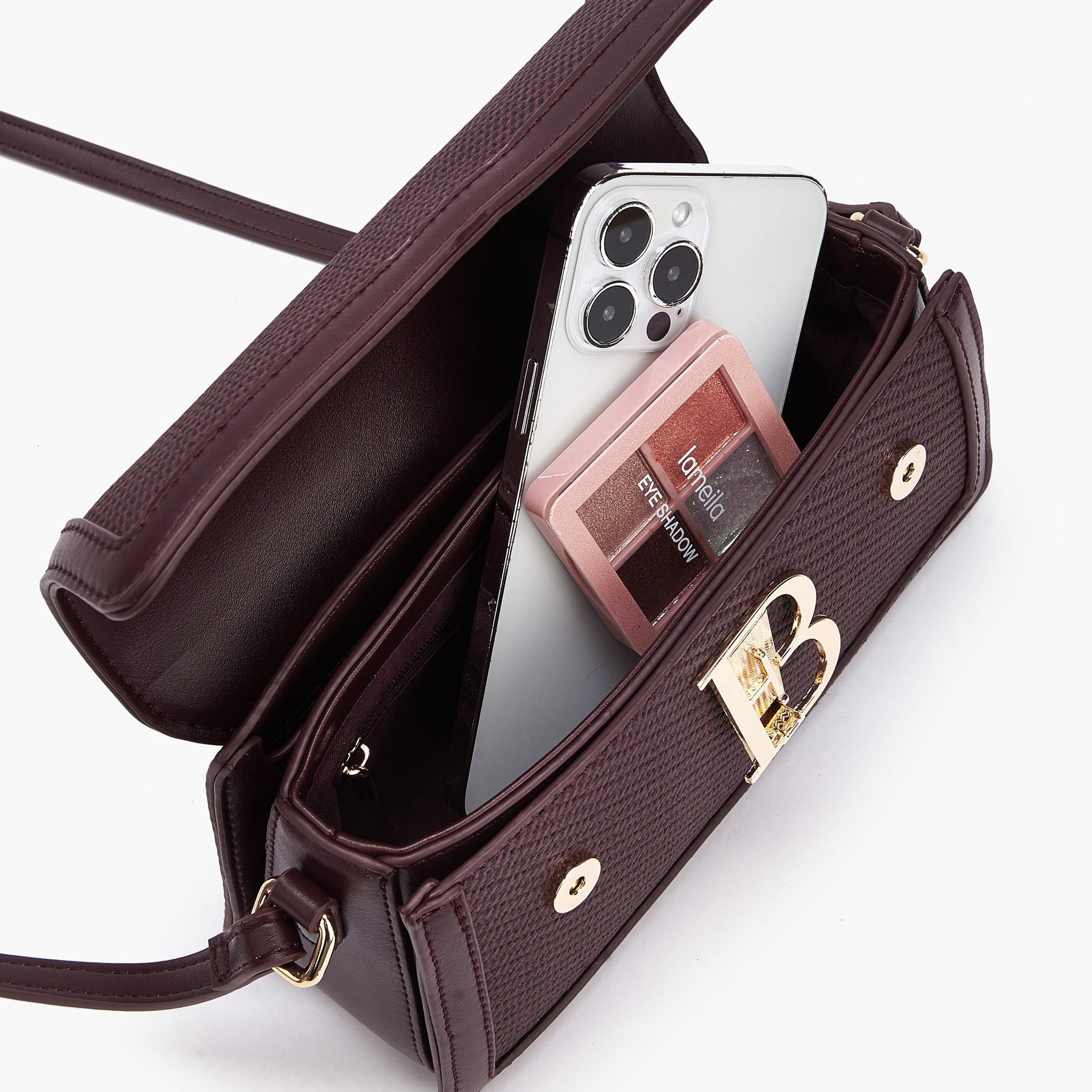 Flora Bella Textured Crossbody Bag with Adjustable Shoulder Strap-women-bagsandwallets-handbags-image-7