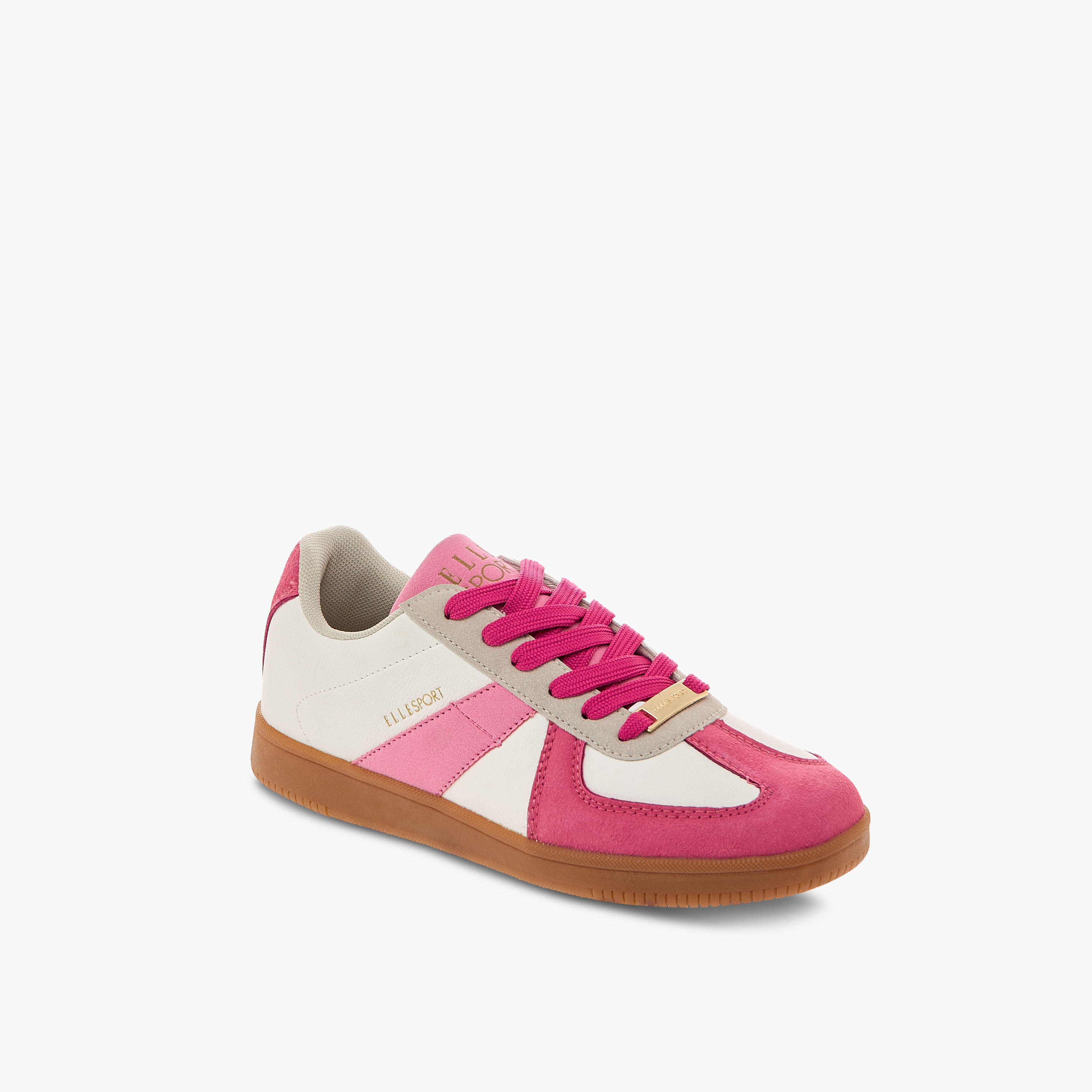 Elle Women's Colourblock Sneakers with Lace-Up Closure-women-shoes-sneakers-image-2