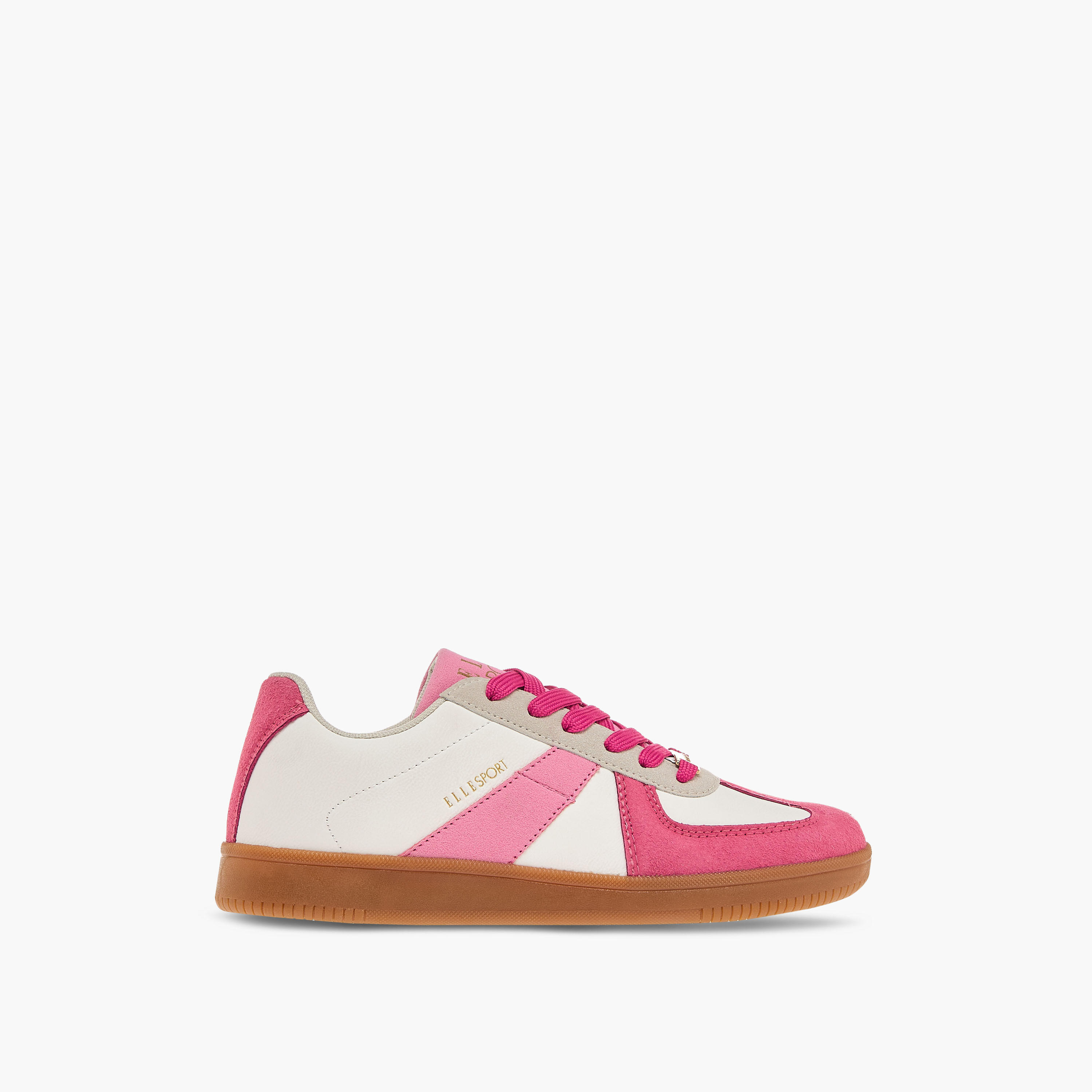 Elle Women's Colourblock Sneakers with Lace-Up Closure-women-shoes-sneakers-image-3