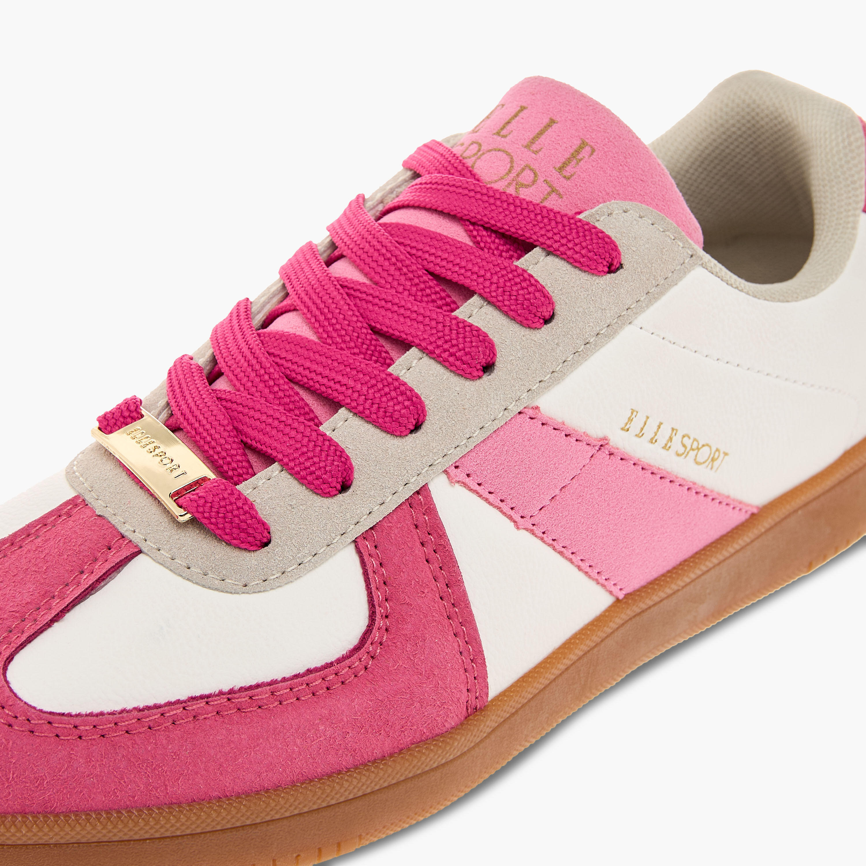 Elle Women's Colourblock Sneakers with Lace-Up Closure-women-shoes-sneakers-image-4
