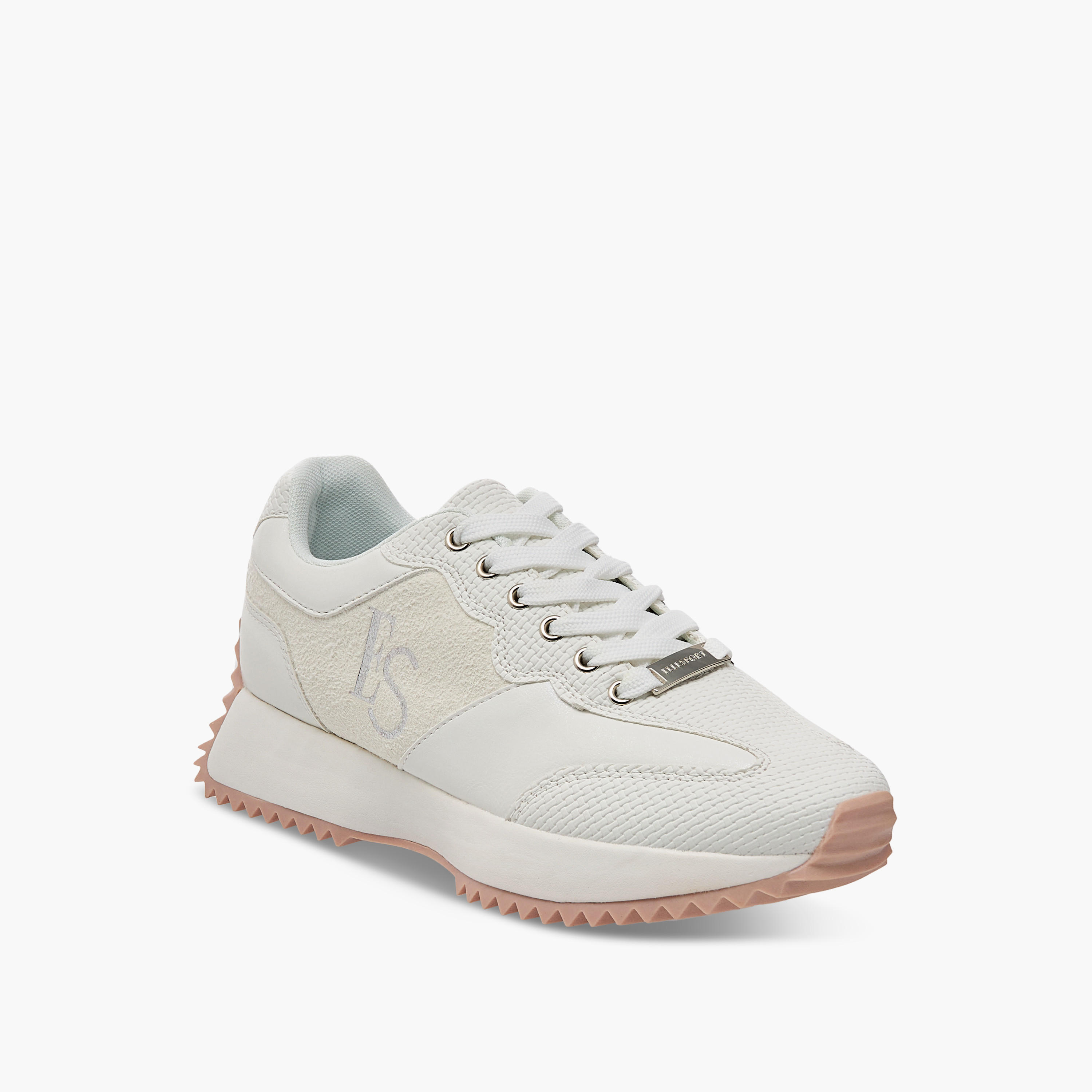 Elle Women's Logo Detail Sneakers with Lace-Up Closure-women-shoes-sneakers-image-2