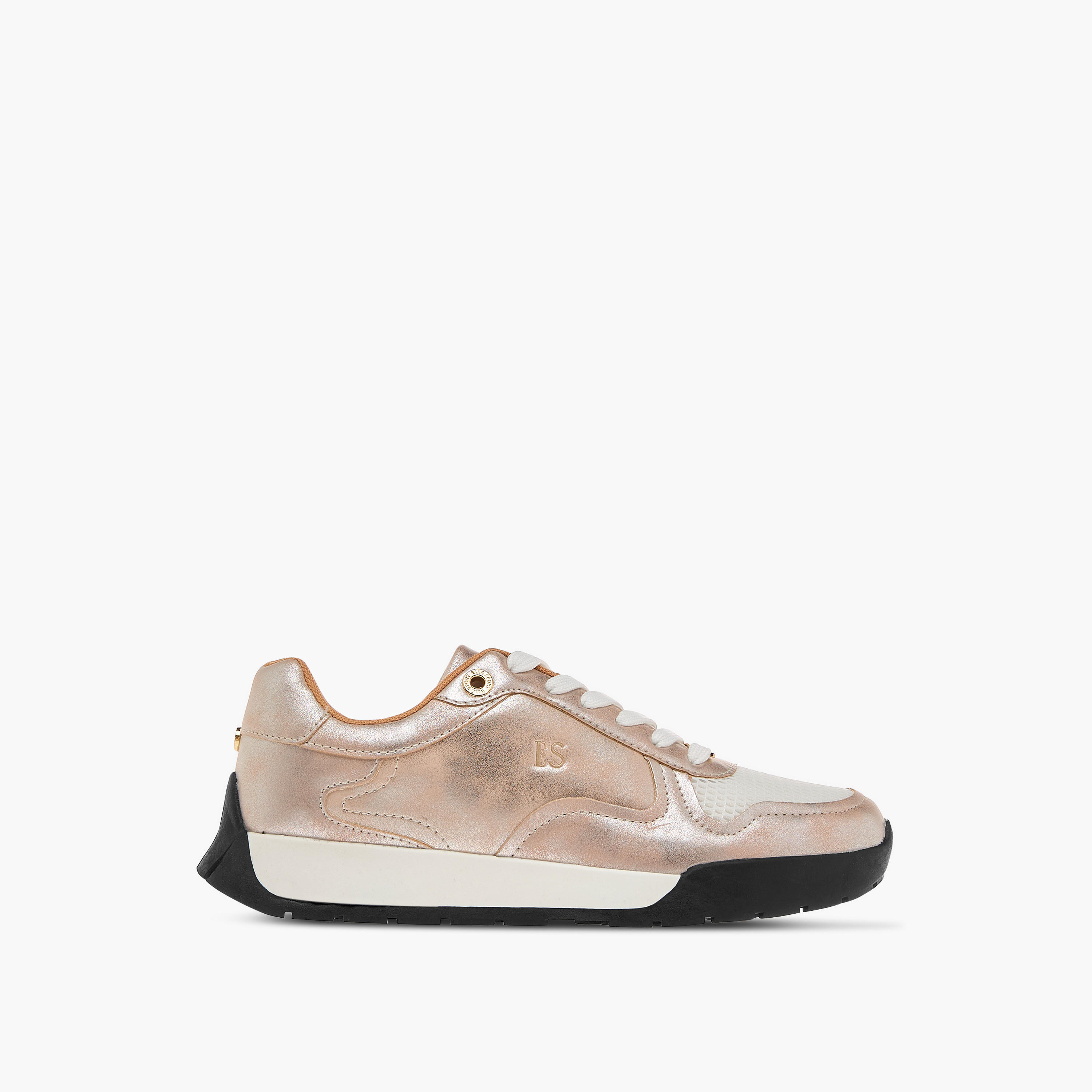 Elle Women's Panelled Sneakers with Lace-Up Closure-women-shoes-sneakers-image-3