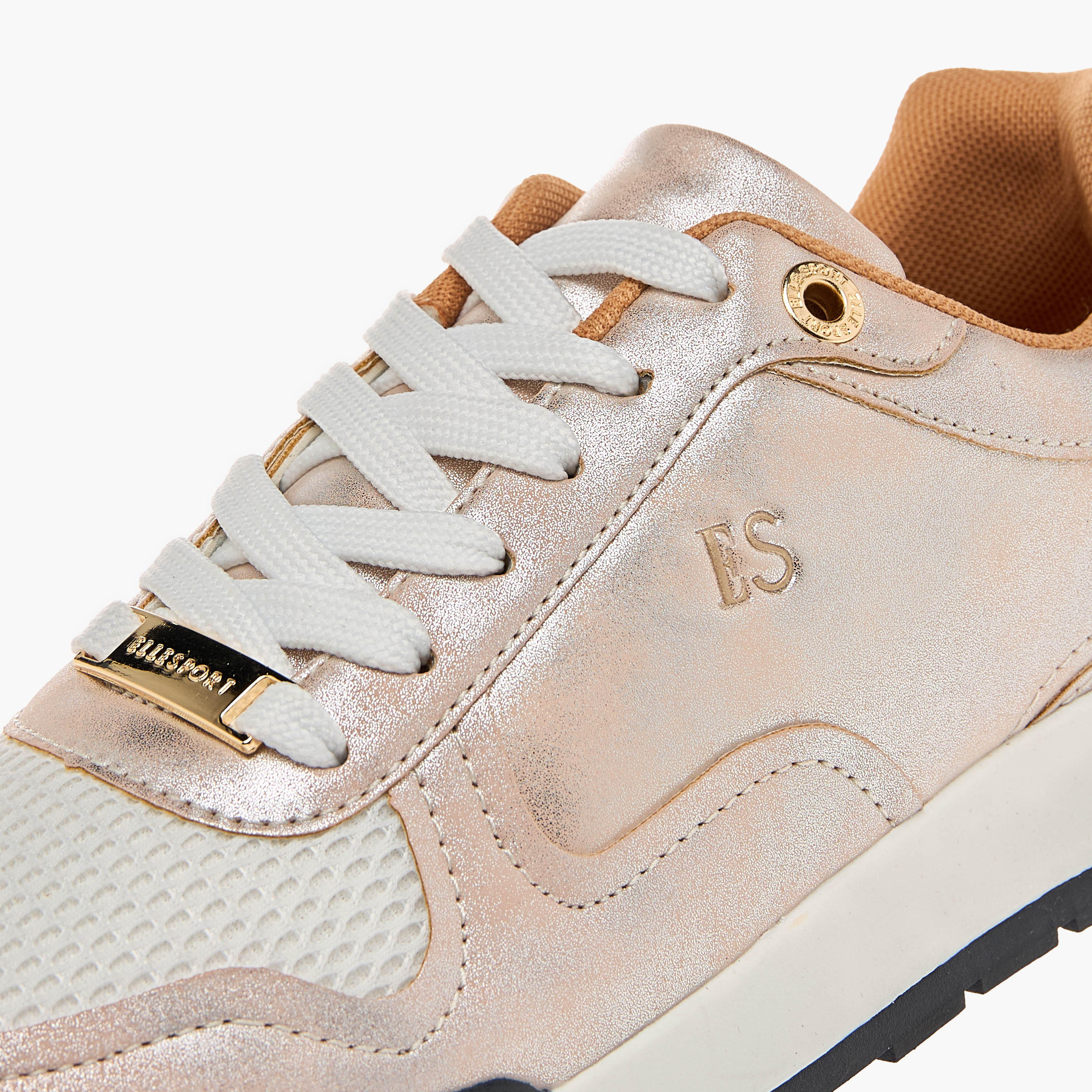 Elle Women's Panelled Sneakers with Lace-Up Closure-women-shoes-sneakers-image-5