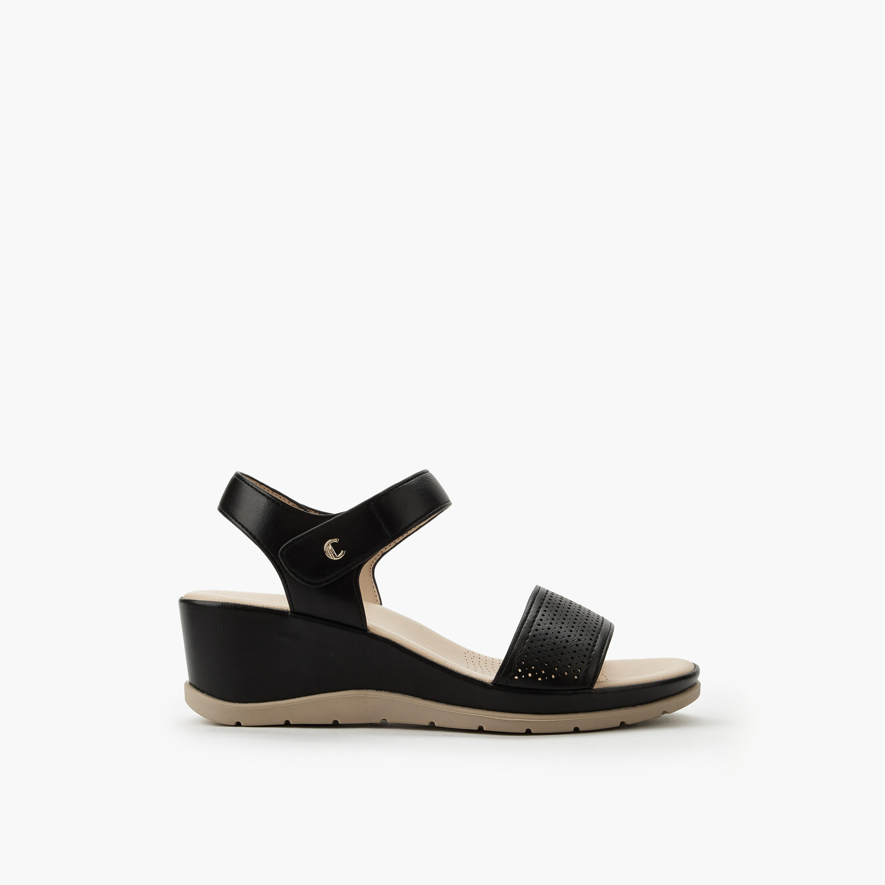 Le Confort Women Wedge Heels Sandals-women-shoes-sandals-heeled-image-2