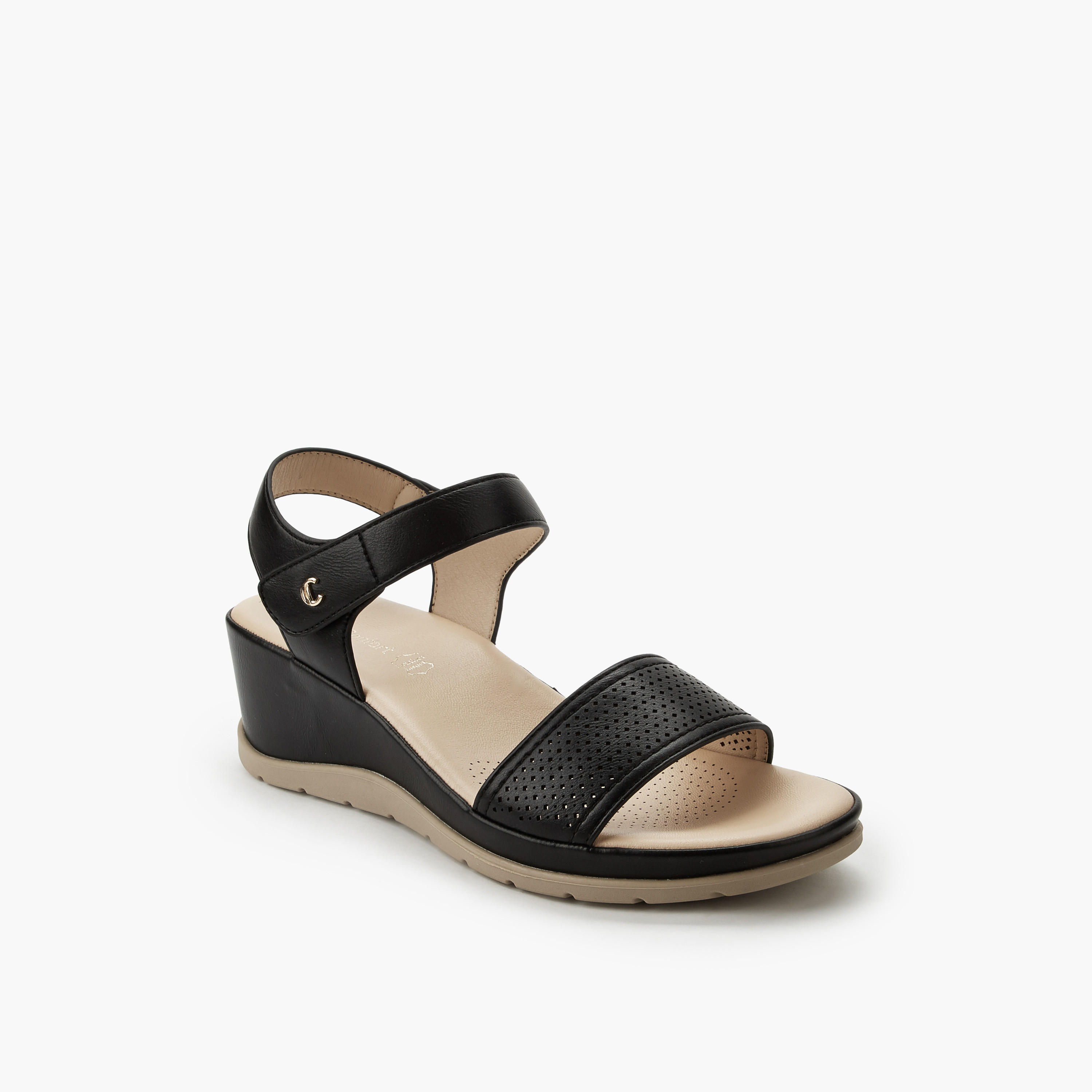 Le Confort Women Wedge Heels Sandals-women-shoes-sandals-heeled-image-3