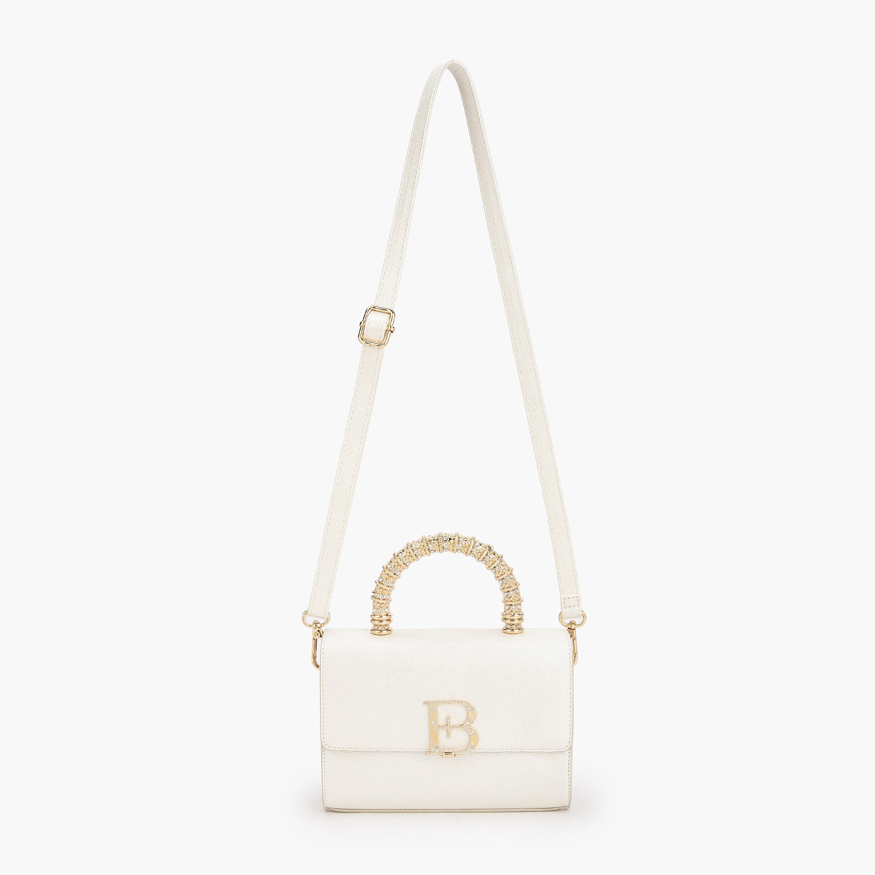 شنطة ساتشيل بمقبض مزين وبحزام قابل للفصل من فلورا بيلا-women-bagsandwallets-handbags-image-2
