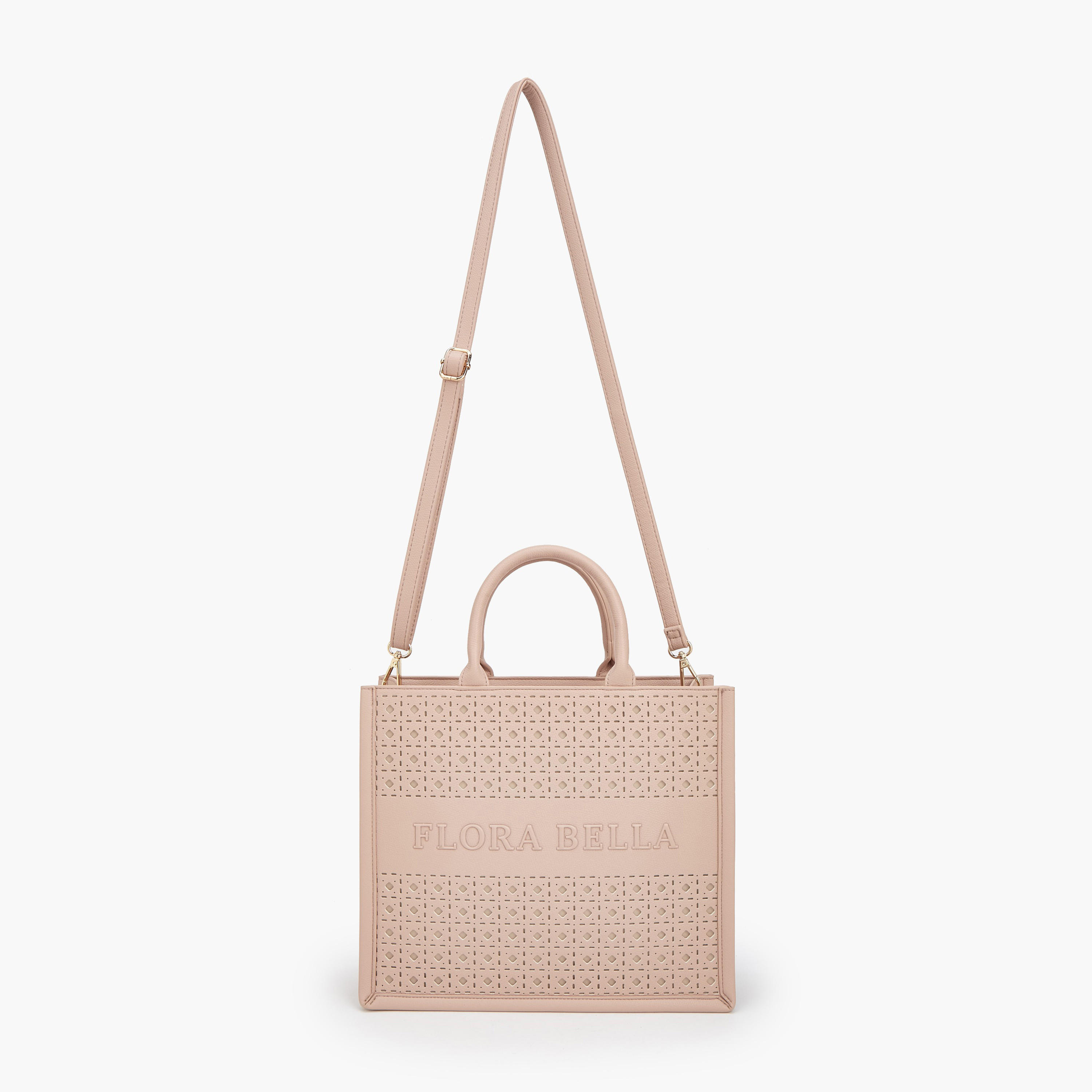 Flora Bella Laser Cut Detail Tote Bag with Detachable Strap-women-bagsandwallets-handbags-image-2
