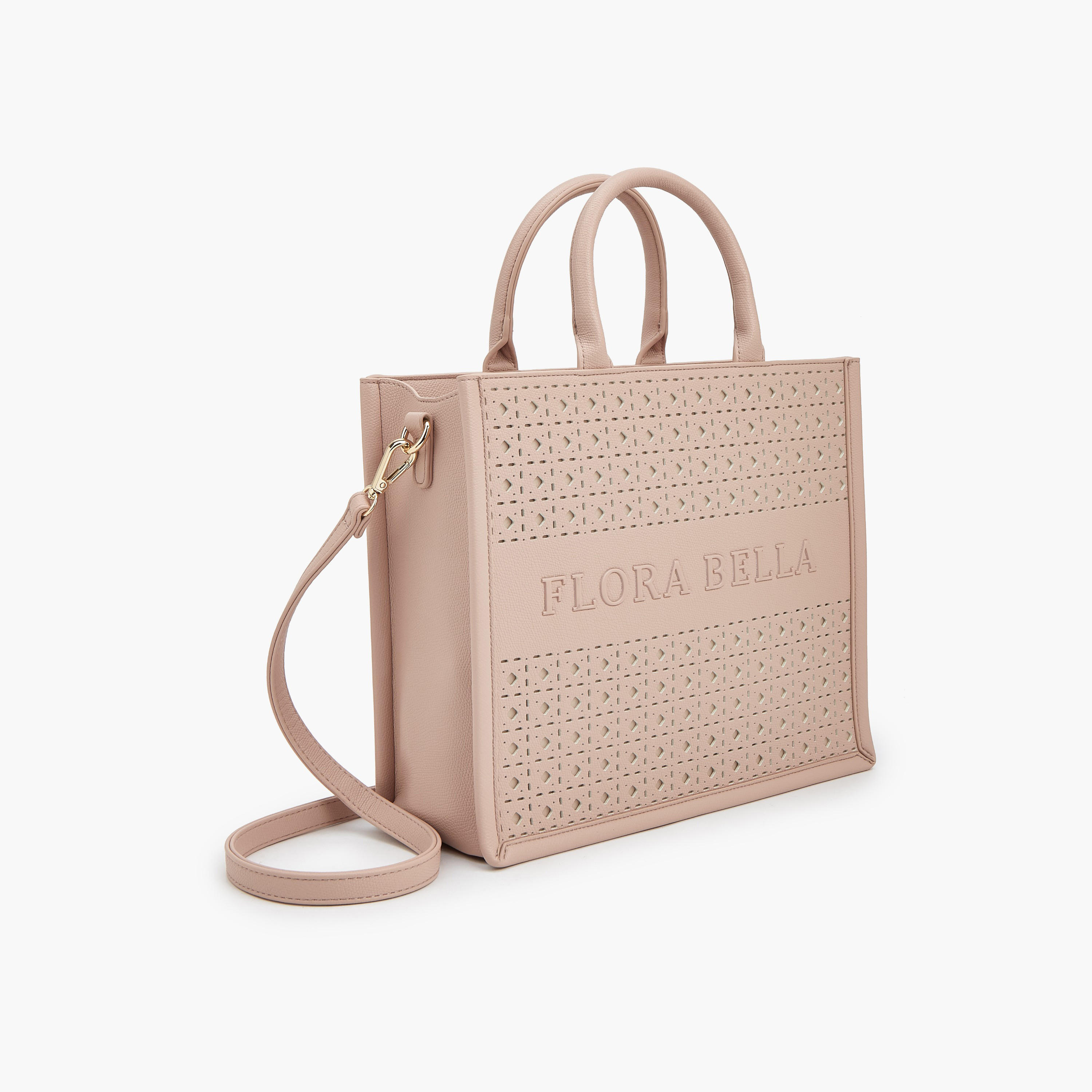 Flora Bella Laser Cut Detail Tote Bag with Detachable Strap-women-bagsandwallets-handbags-image-3