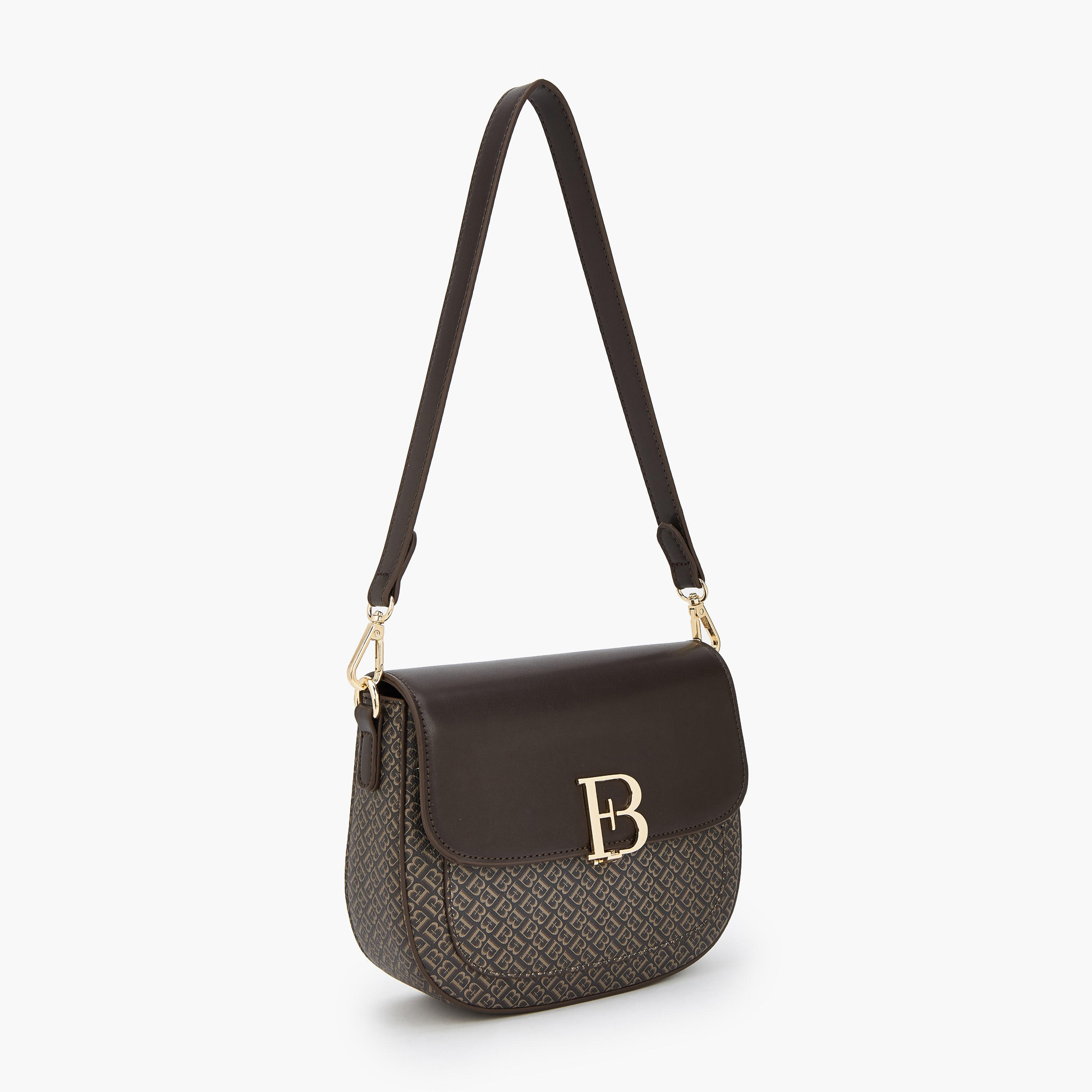 Flora Bella Monogram Print Shoulder Bag with Detachable Strap-women-bagsandwallets-handbags-image-2