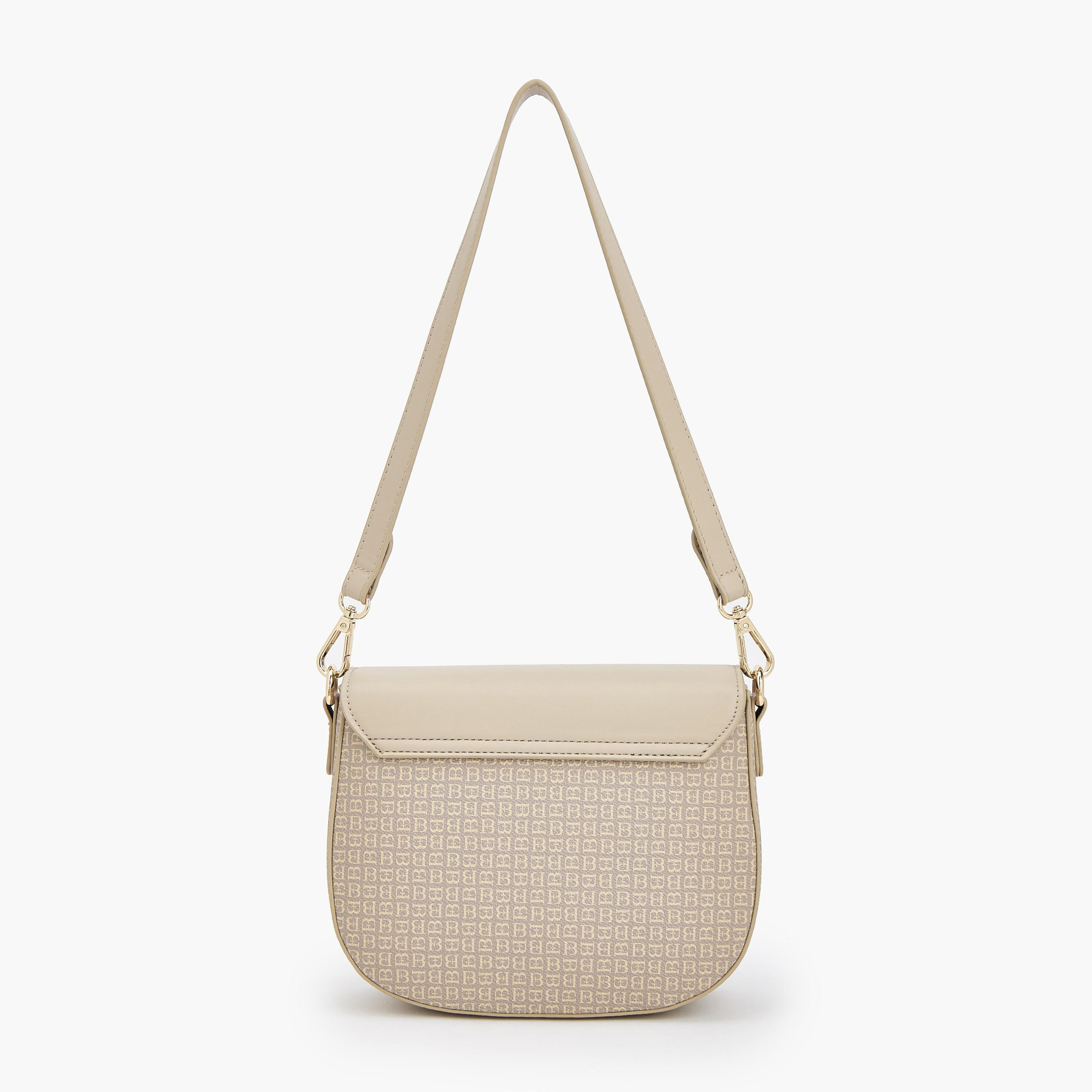 شنطة كتف بطبعات مونوجرام وحزام قابل للفصل من فلورا بيلا-women-bagsandwallets-handbags-image-4