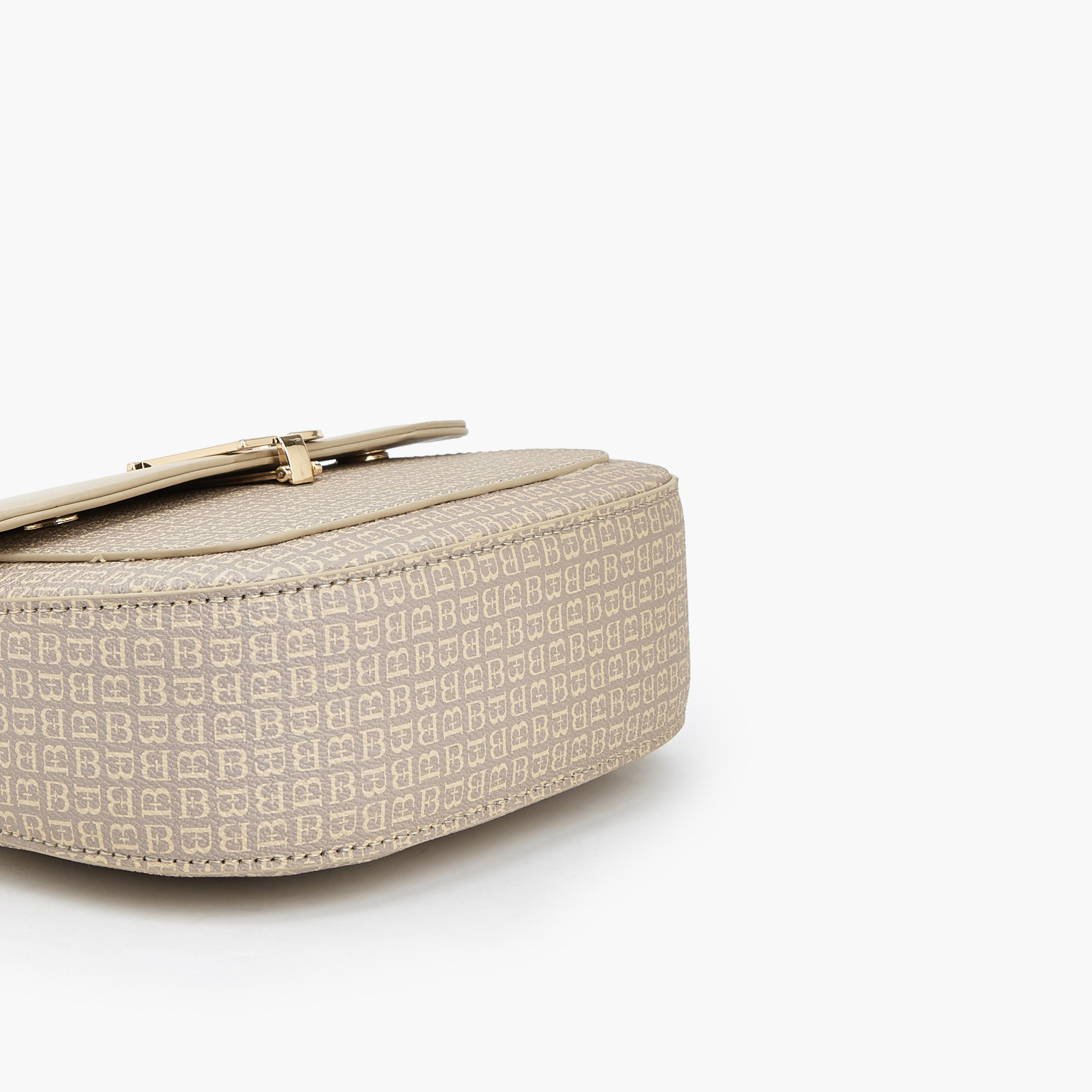 شنطة كتف بطبعات مونوجرام وحزام قابل للفصل من فلورا بيلا-women-bagsandwallets-handbags-image-6