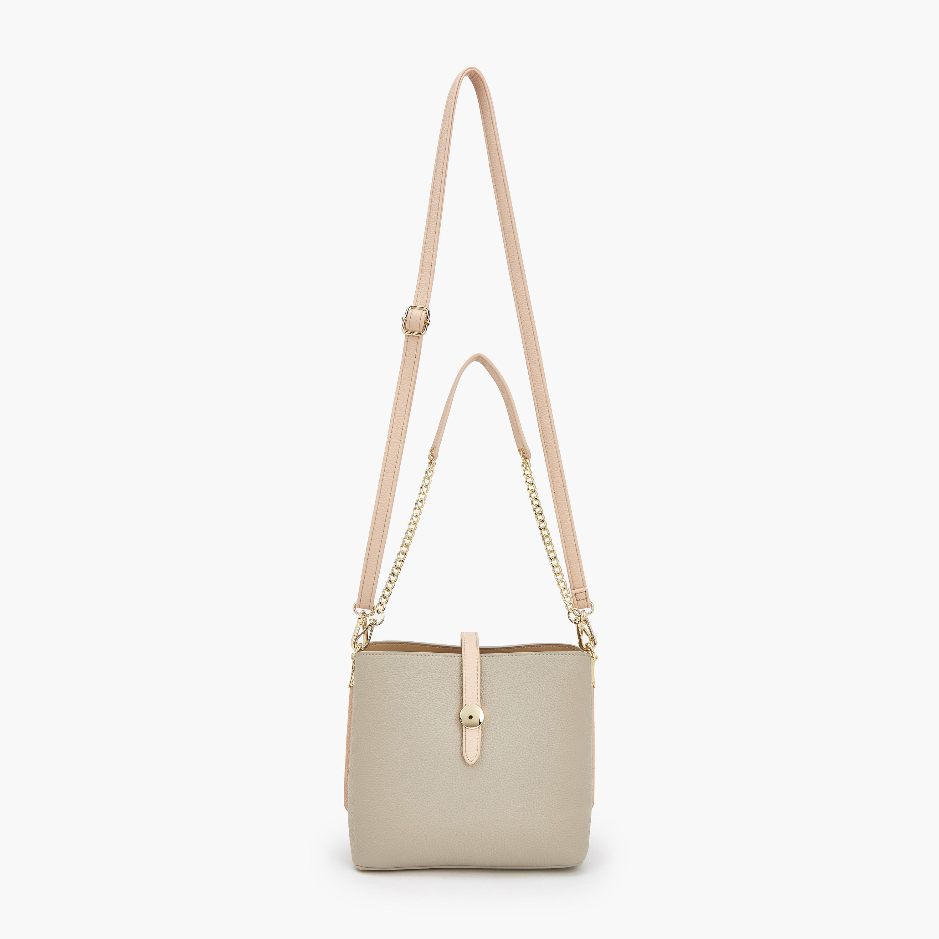 Flora Bella Solid Bucket Bag with Detachable Shoulder Strap-women-bagsandwallets-handbags-image-2